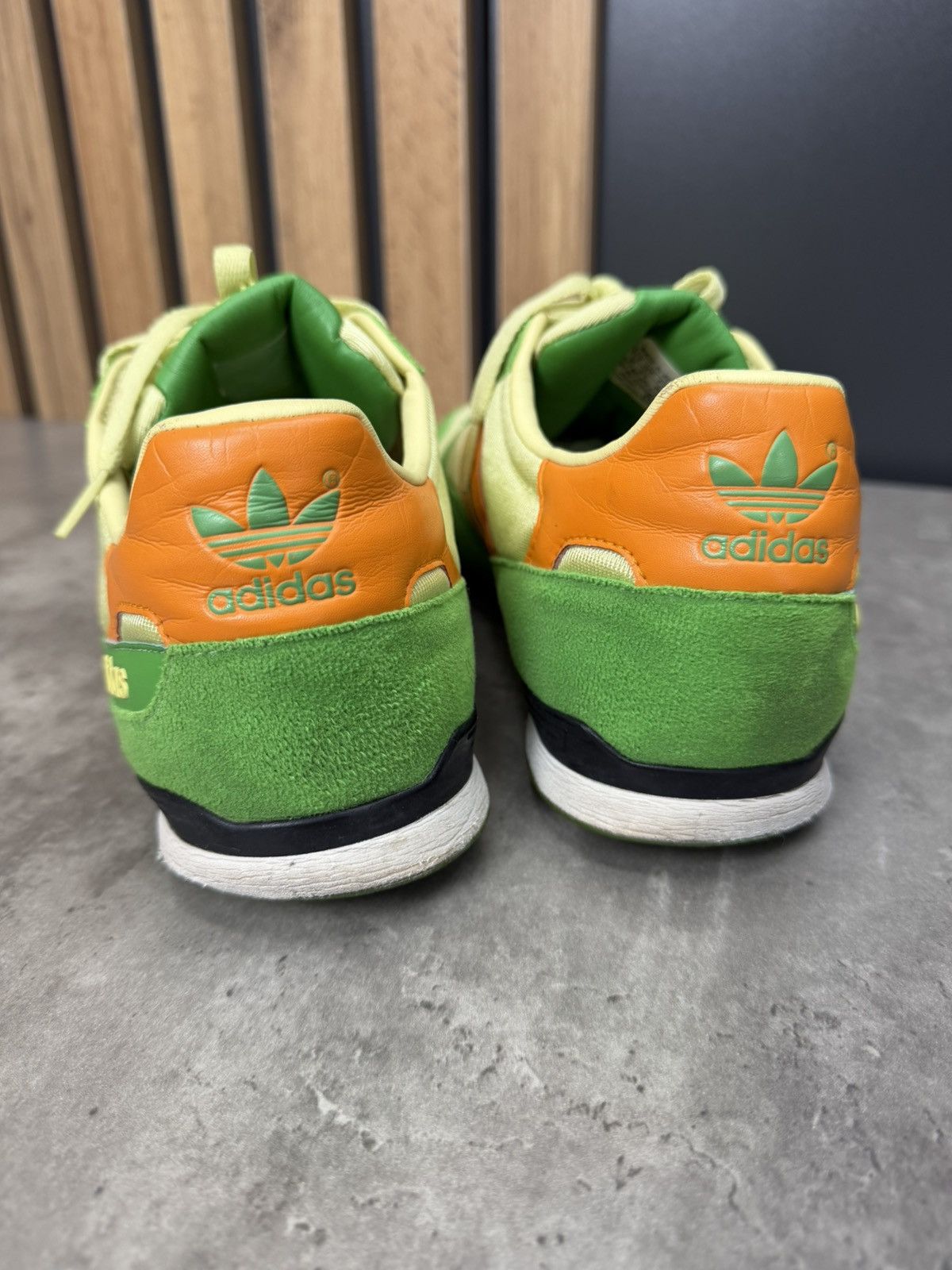 Adidas Adidas Originals Retro Trainers Green Orange Sneakers 2000s Size US 10 / EU 43 - 3 Thumbnail