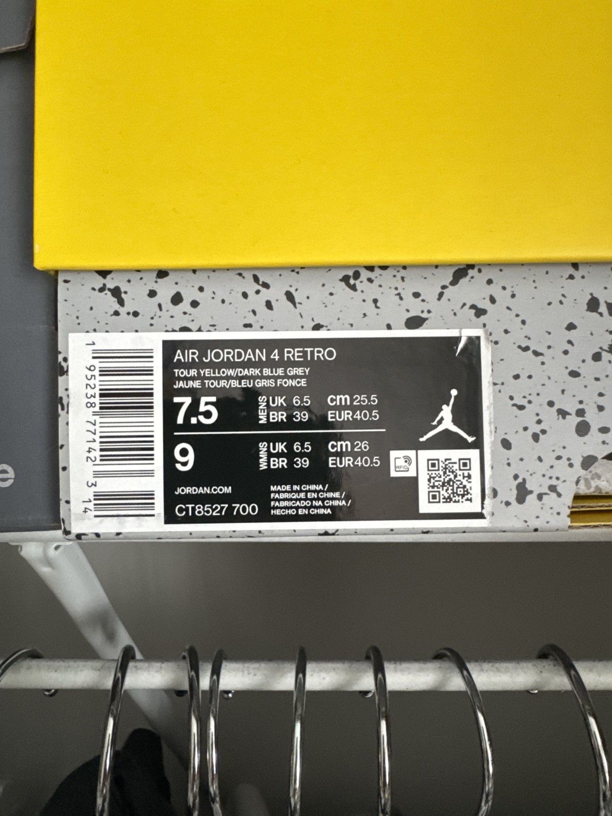 Jordan Brand × Nike Air Jordan 4 Retro ‘Lightning’ 2021 Size US 7.5 / EU 40-41 - 7 Thumbnail