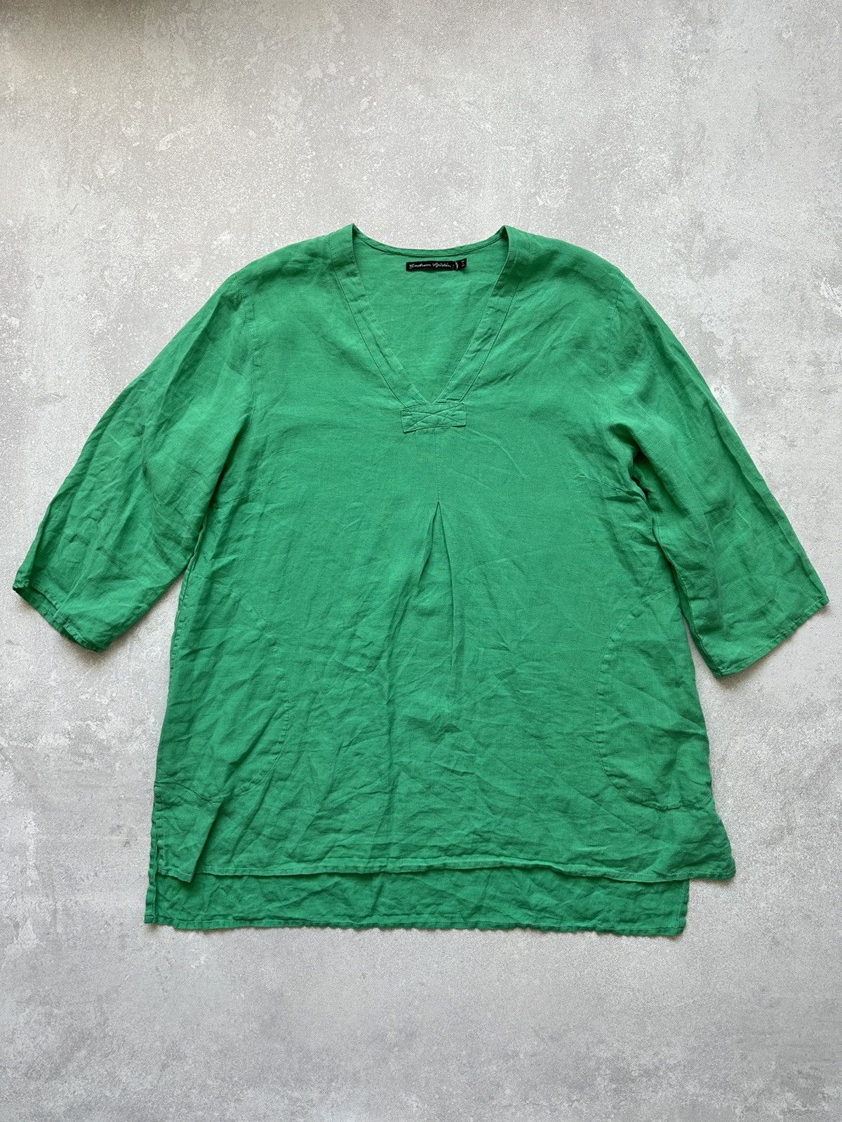 Gudrun Sjoden Women dress Gudrun Sjoden bid one size green India 100% Lin Size XL / US 12-14 / IT 48-50 - 4 Thumbnail
