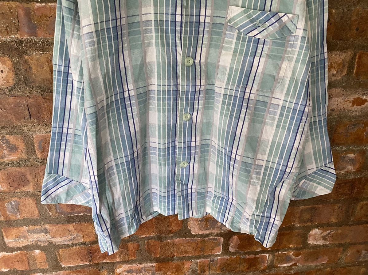 Celine 🔥1990s check stripe sleep shirt Size US L / EU 52-54 / 3 - 4 Thumbnail