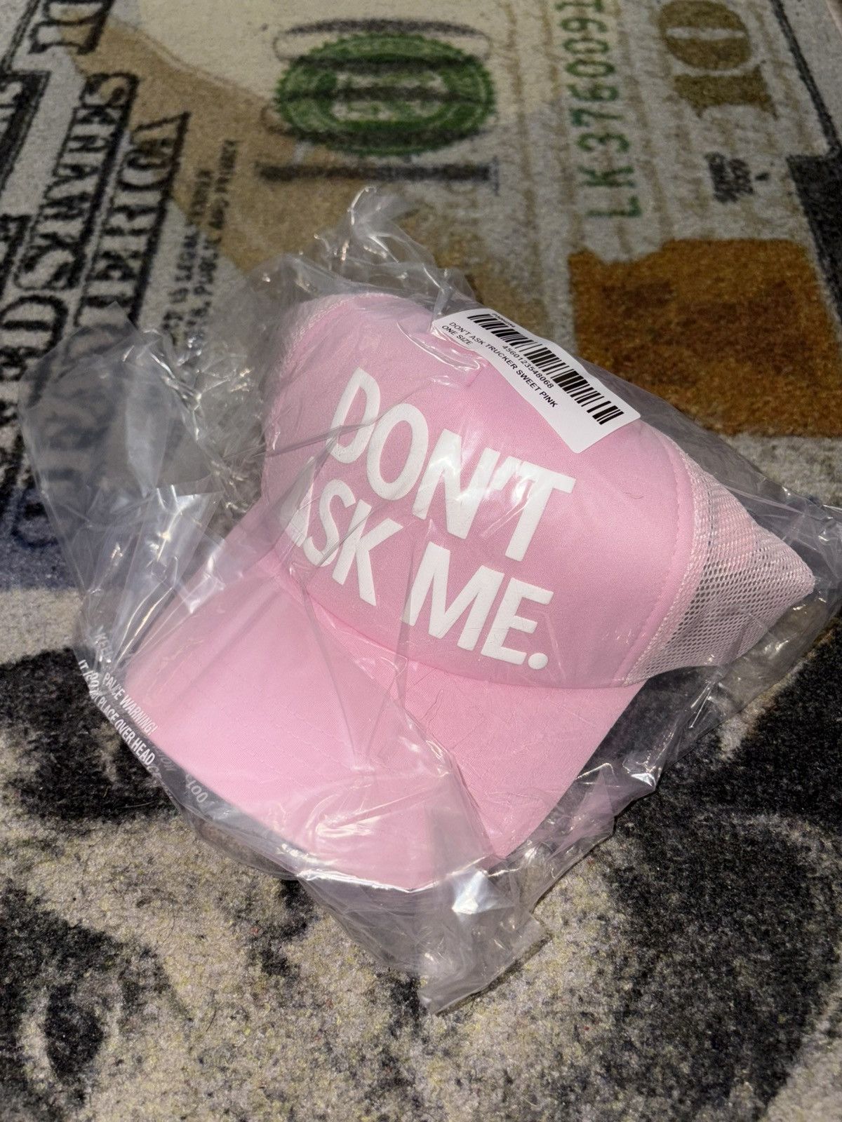 Palace Palace Don’t Ask Trucker Cap Sweet Pink Size ONE SIZE - 1 Thumbnail