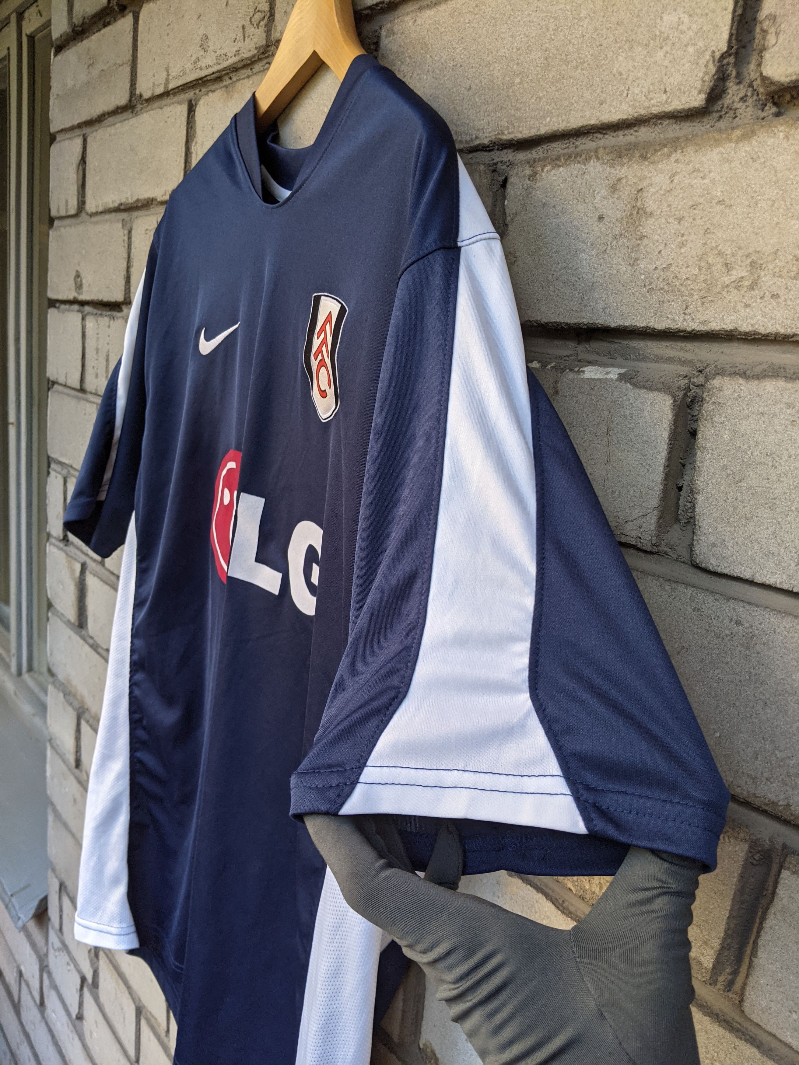 Nike Nike Fulham Third Jersey 2009 / 2010 Shirt Vintage LG Soccer Size US L / EU 52-54 / 3 - 4 Thumbnail