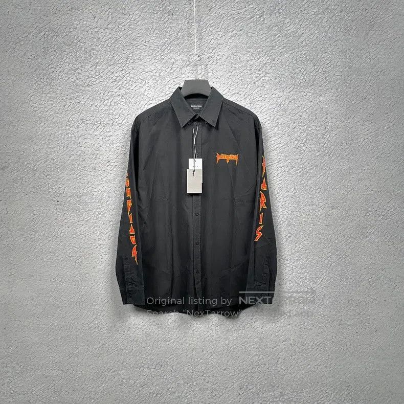Balenciaga Balenciaga size 39 Lightning Letter Logo Flame Rock Long S Size US S / EU 44-46 / 1 - 1 Thumbnail