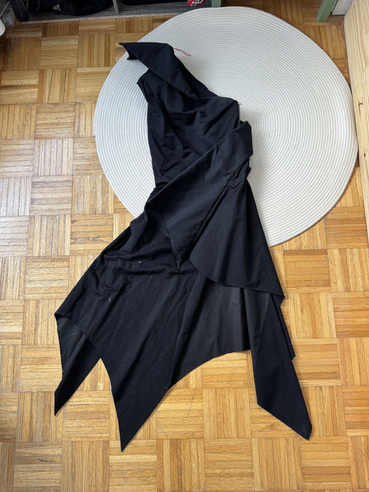 Aganovich Aganovich Black SIMM WRAP DRESS size 38 Size S / US 4 / IT 40 - 3 Thumbnail