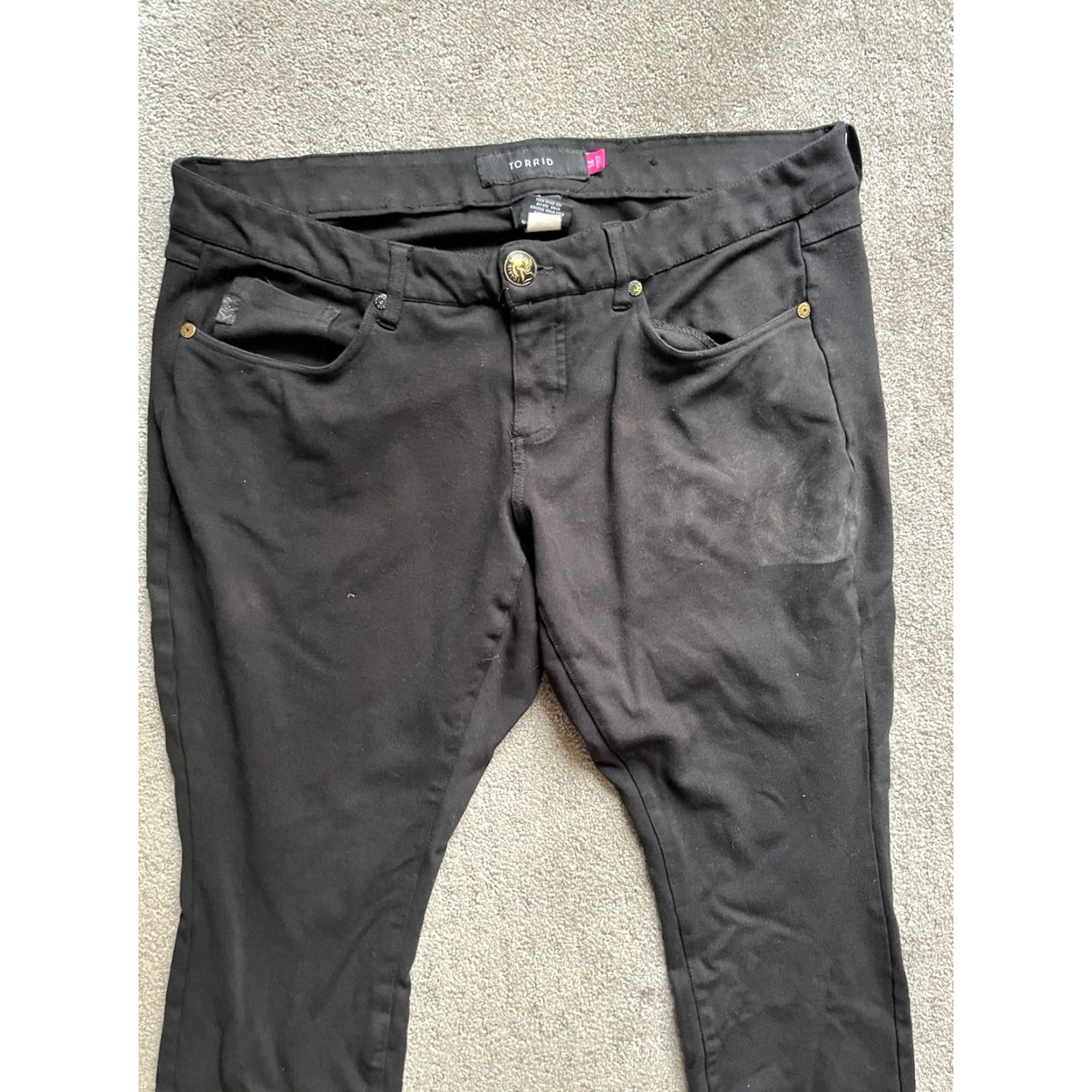 Torrid Vintage Torrid Size 14 Black Skinny Stretch Denim Jeans Womens High Rise 5-Pocket Size 36" / US 14 / IT 50 - 2 Thumbnail
