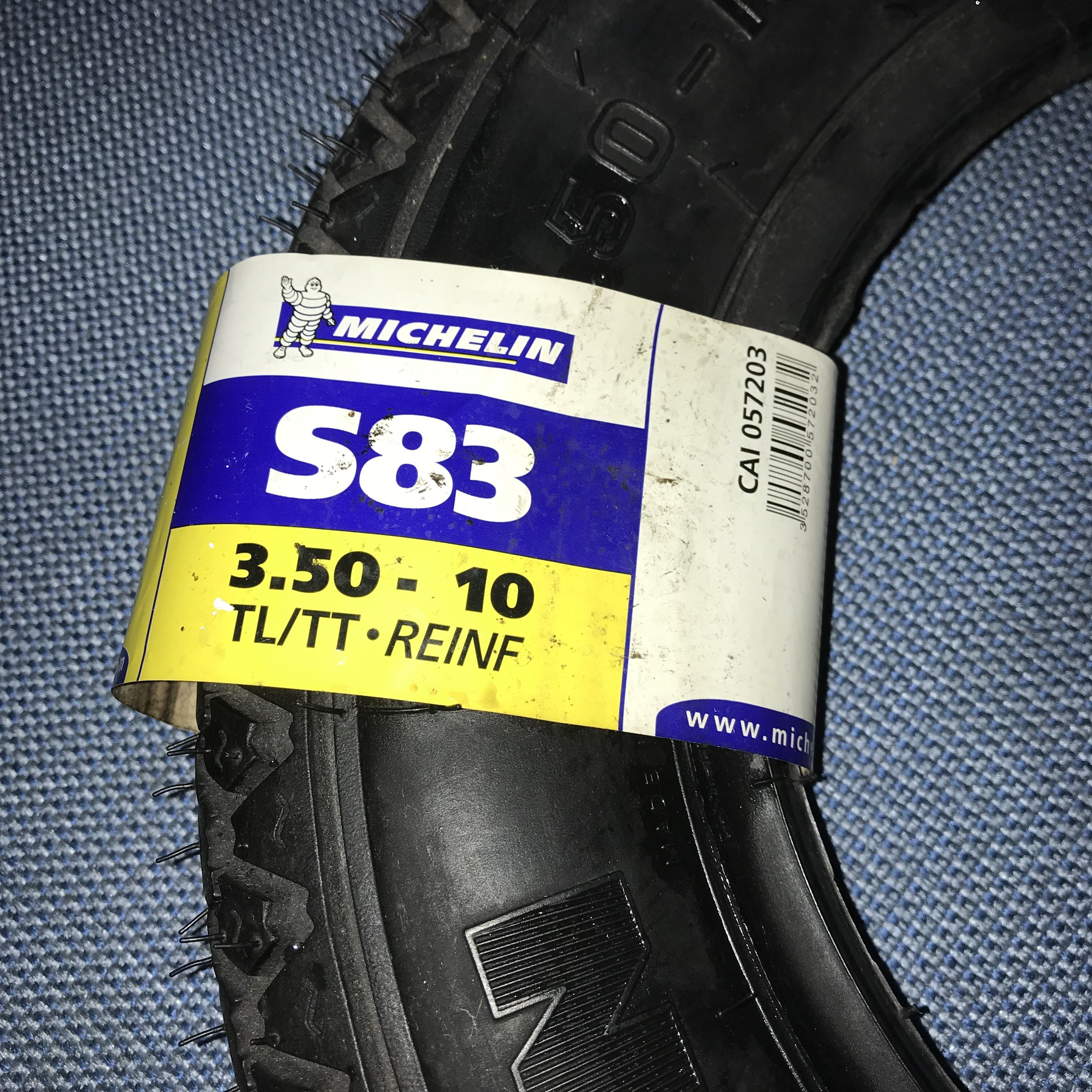 Racer Worldwide Michelin S83 Tire Tubeless Size R 3.50 x 10 Made in Serbia Size ONE SIZE - 2 Thumbnail