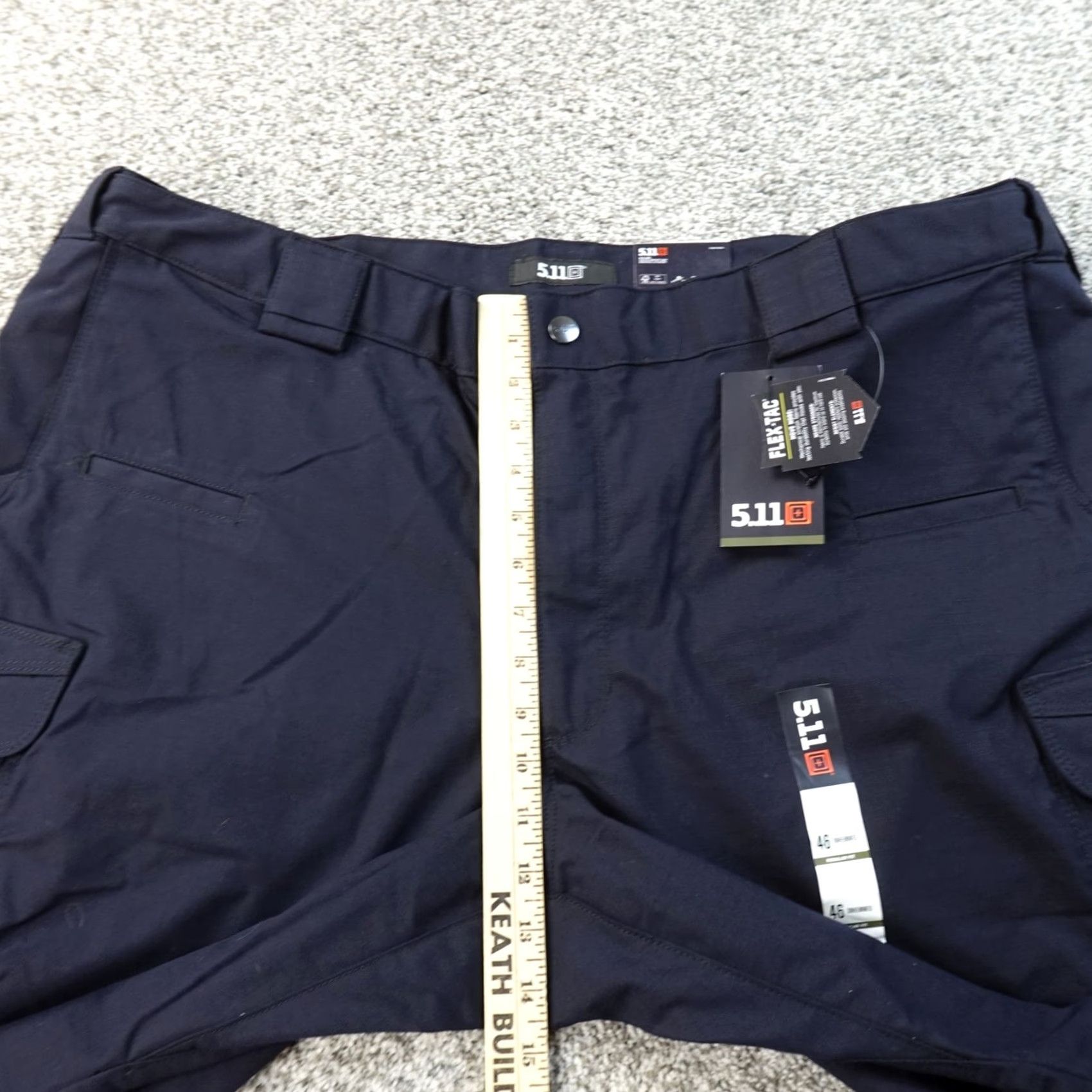 Vintage 5.11 Tactical Pants Mens 46X24 Blue Stryke Flex Tac Cargo Utility Stretch Pants Mens Regular Flat Front Cargo Pocket Cotton Polyester Blue 46 Size US 30 / EU 46 - 5 Thumbnail