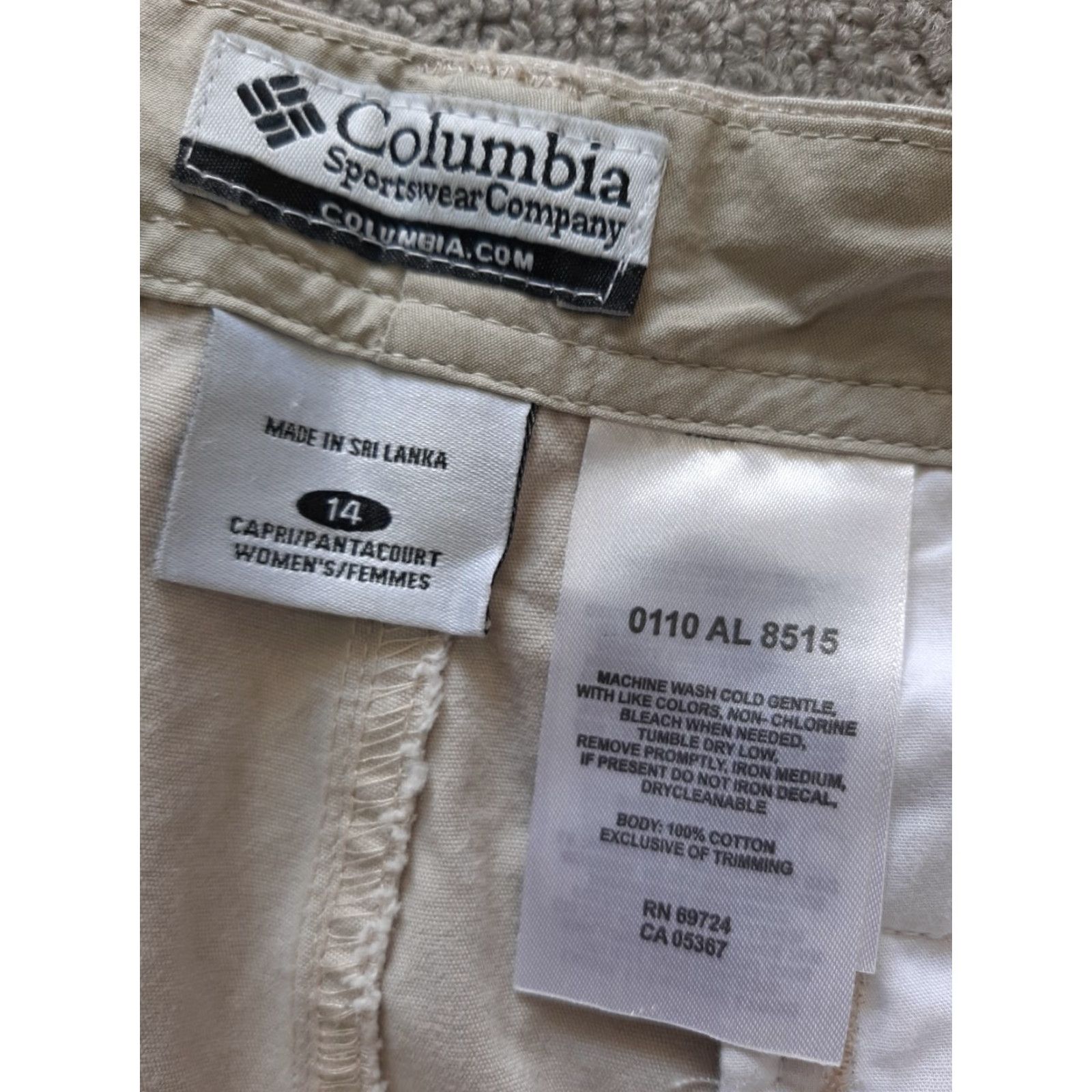 Vintage Columbia Pants Womens Size 14 White Carpenter Pants Women Size 36" / US 14 / IT 50 - 4 Thumbnail