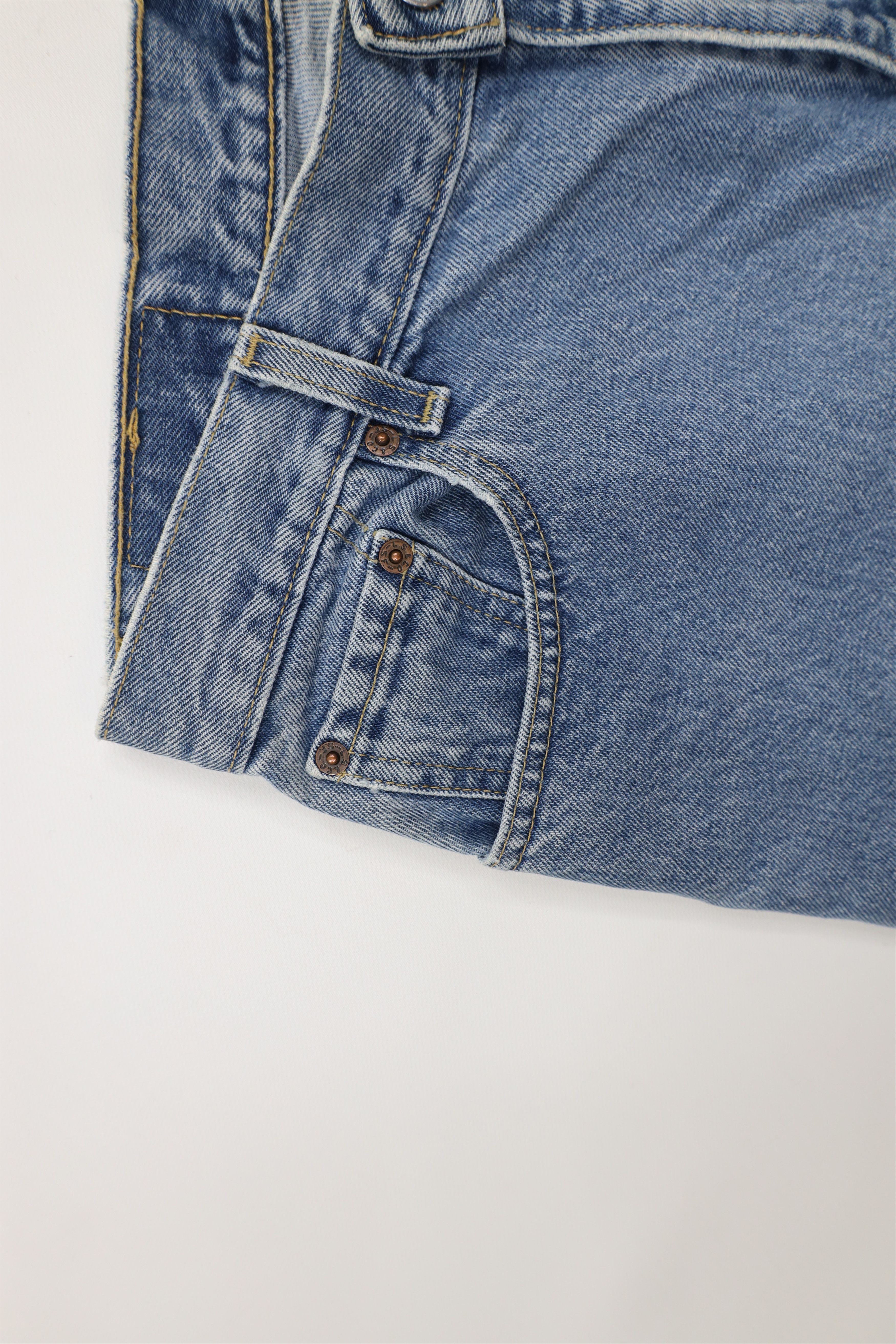 Levi's × Vintage Vintage Y2K 2002 Levis 550 Relaxed Tapered Leg Denim Jeans Size 36" / US 14 / IT 50 - 10 Thumbnail