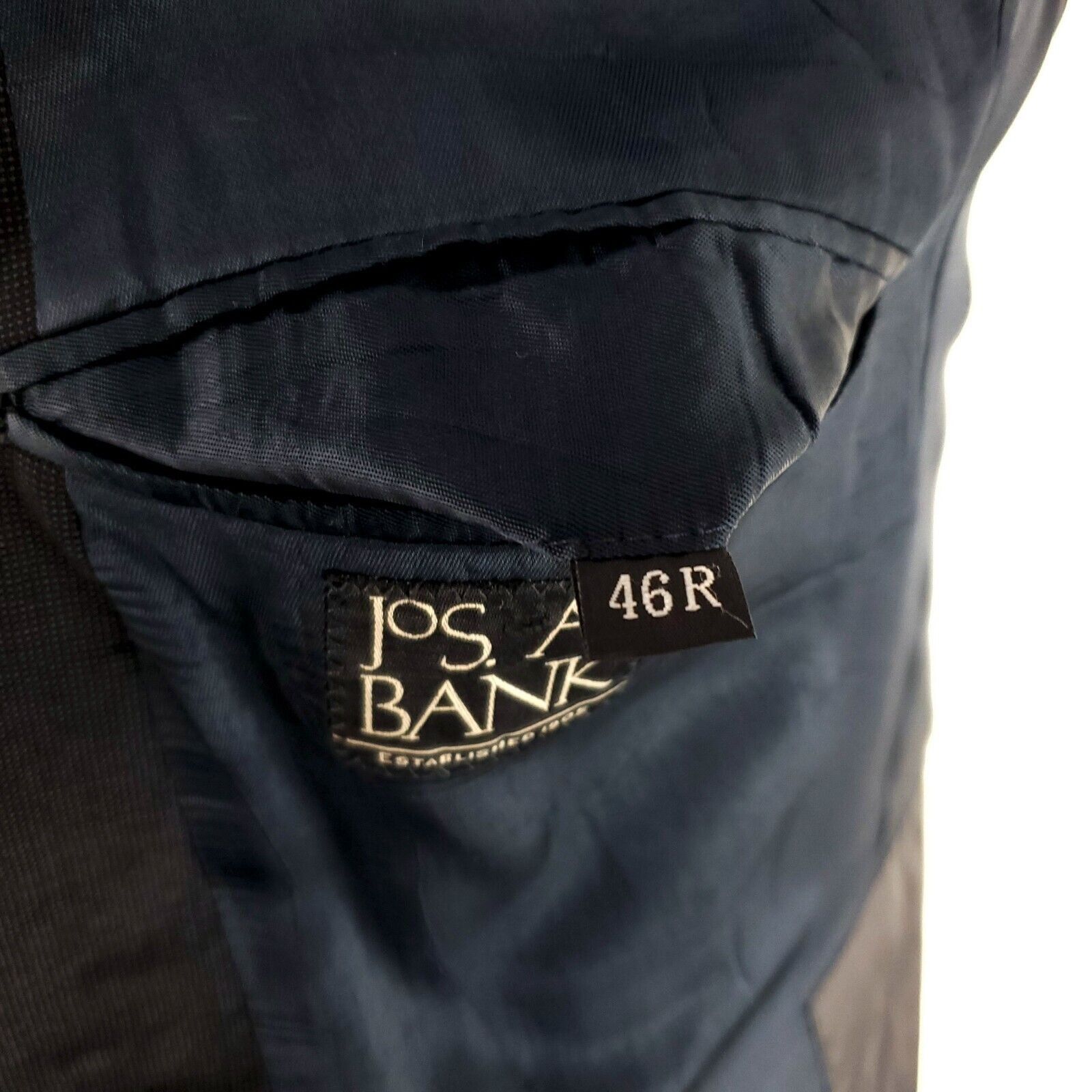 Jos. A. Bank Jos A Bank Wool 2 Button Blazer 44R Or Slim 46R Blue Gray Bi Size 44R - 9 Thumbnail