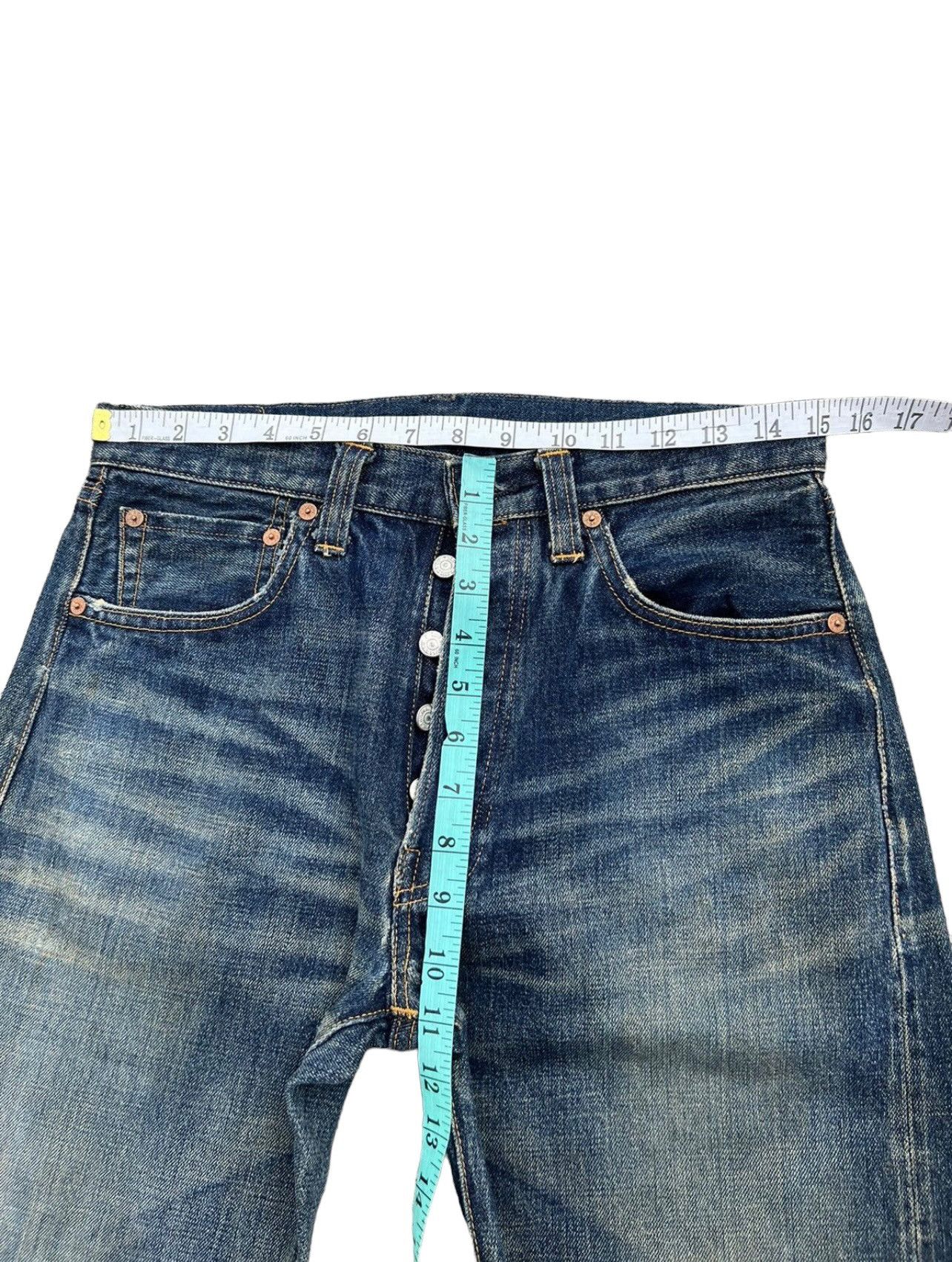 Levi's Vintage Clothing × Vintage Mud 2000 LVC Levi’s 501XX Big E #555 Selvedge Denim jeans Size US 30 / EU 46 - 3 Thumbnail