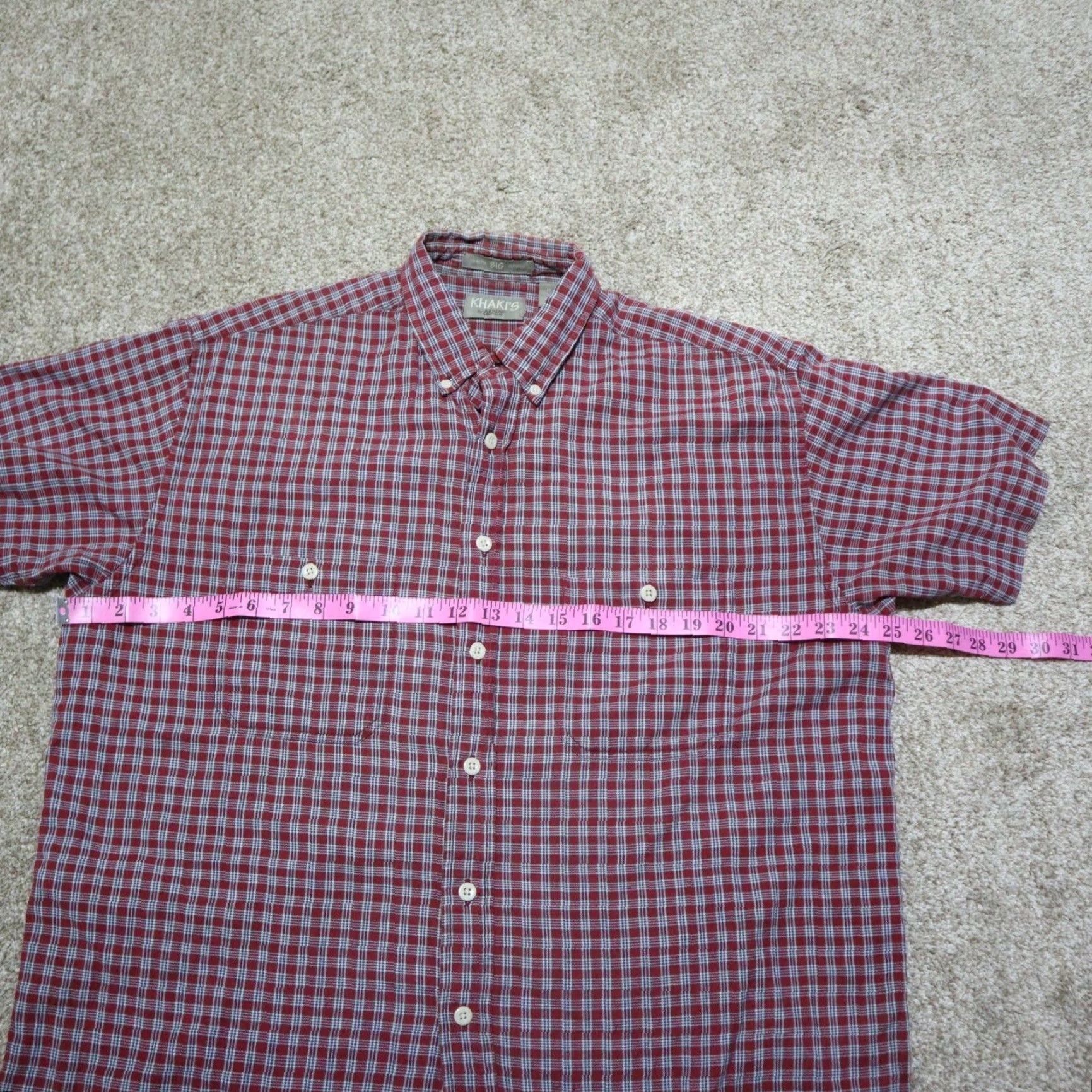 Mountain Khakis Khakis Mountain Mens Button-Up Shirt Plaid Red Outdoors Lightweight Medium Size M Regular Color Size US M / EU 48-50 / 2 - 3 Thumbnail