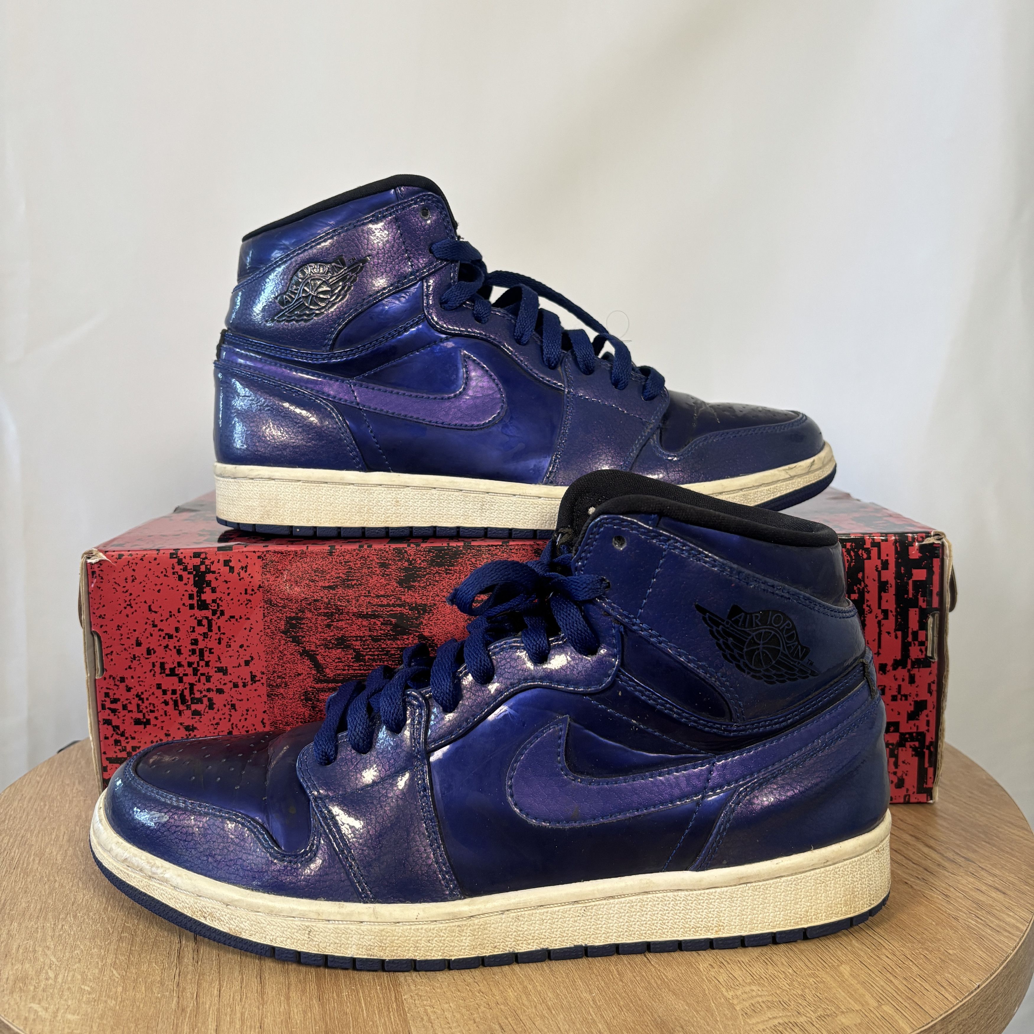 Jordan Brand Nike Air Jordan 1 High Retro Deep Royal 2016 9.5M USED Size US 9.5 / EU 42-43 - 1 Thumbnail