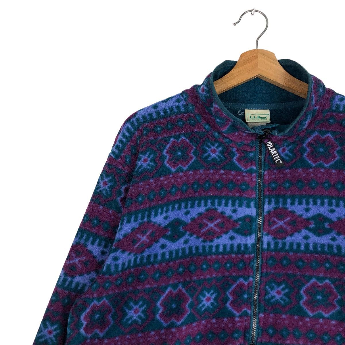L.L. Bean 🔥Vtg Fleece Jacket Anorak L.L.Bean Native Aztec Navajo Size US M / EU 48-50 / 2 - 7 Thumbnail