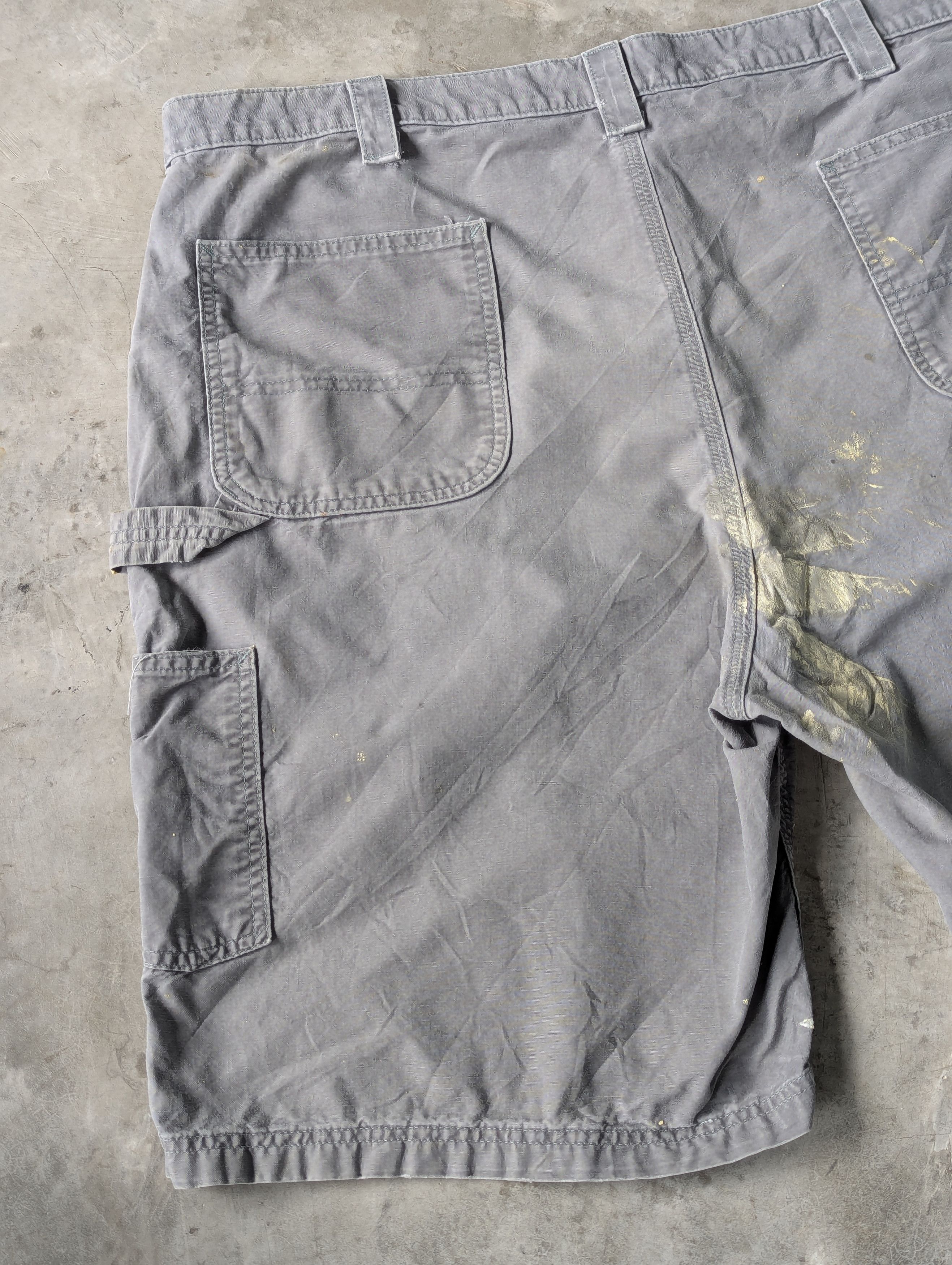 Carhartt Distressed Faded Paint Gray Carhartt Short Cargo Pants Baggy Size US 42 / EU 58 - 3 Thumbnail