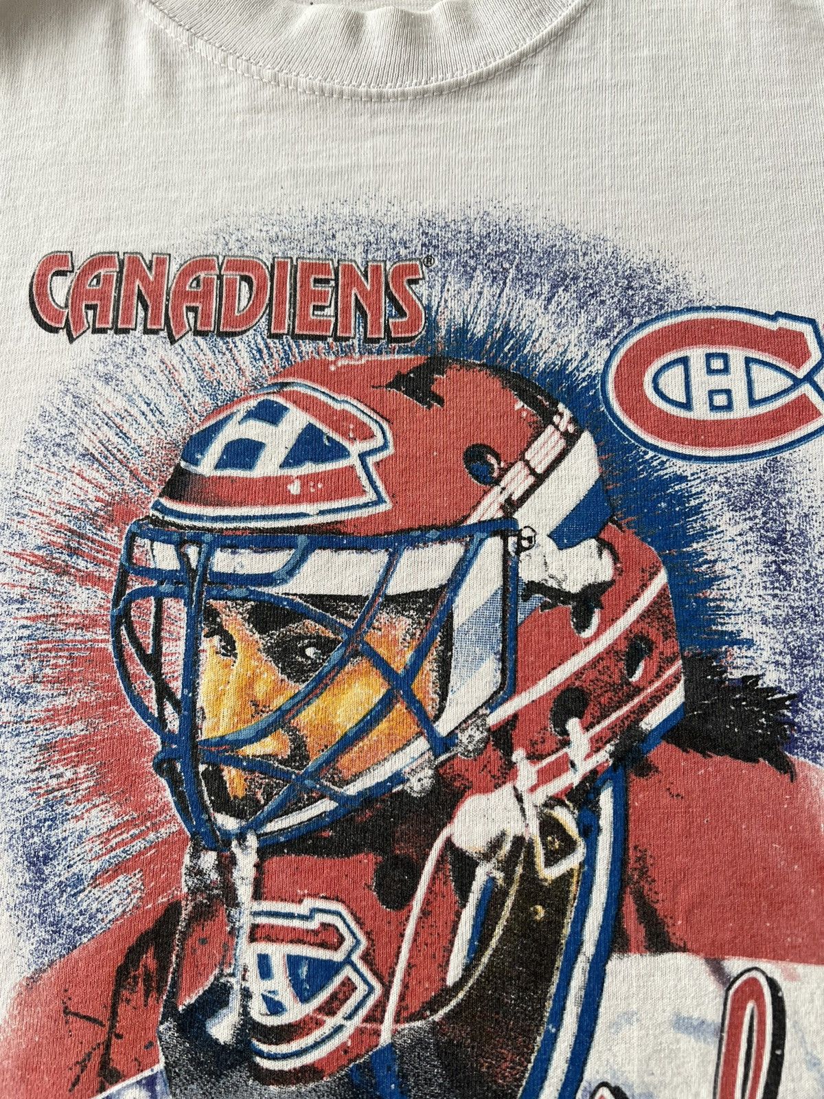 NHL Vintage 1993 Montreal Canadiens NHL Hockey Bulletin T-shirt Size US S / EU 44-46 / 1 - 5 Thumbnail