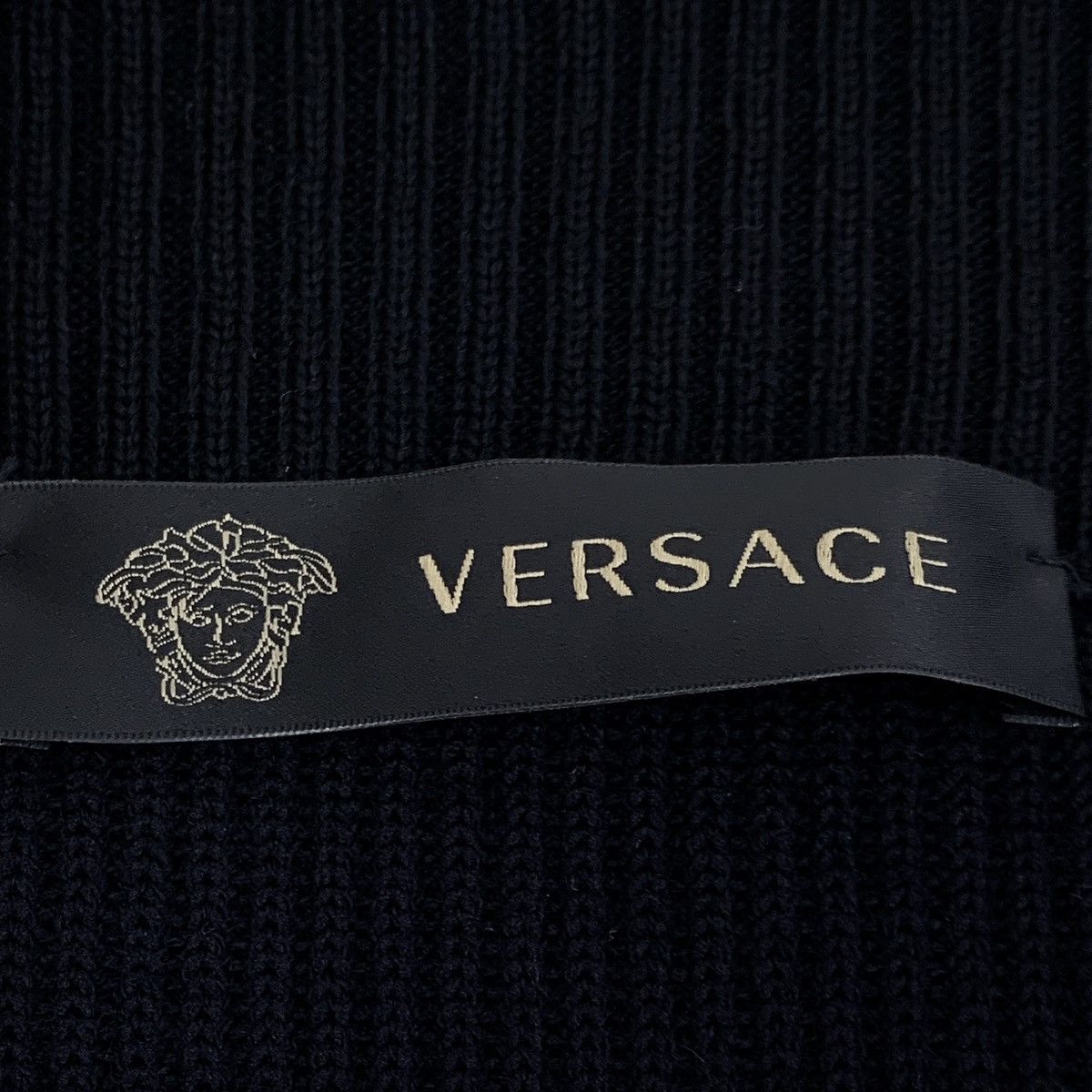 Versace Versace Black Side Button Long Sleeve Knit Cardigan K26WX Size S / US 4 / IT 40 - 5 Thumbnail