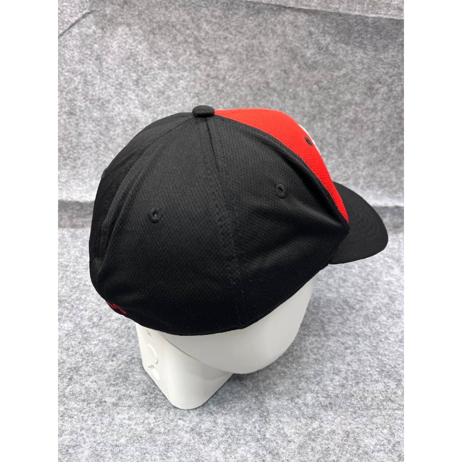 Vintage OC Sports Baseball Hat Cap Fitted Adult Large Black Red Polyester Size ONE SIZE - 7 Thumbnail