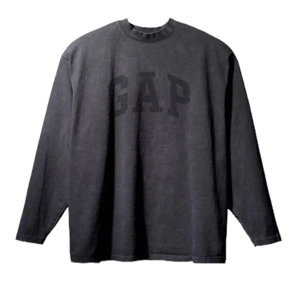 Image of Yeezy Gap Engineered By Balenciaga No Seam Long Sleeve in Black, Men's (Size XL)