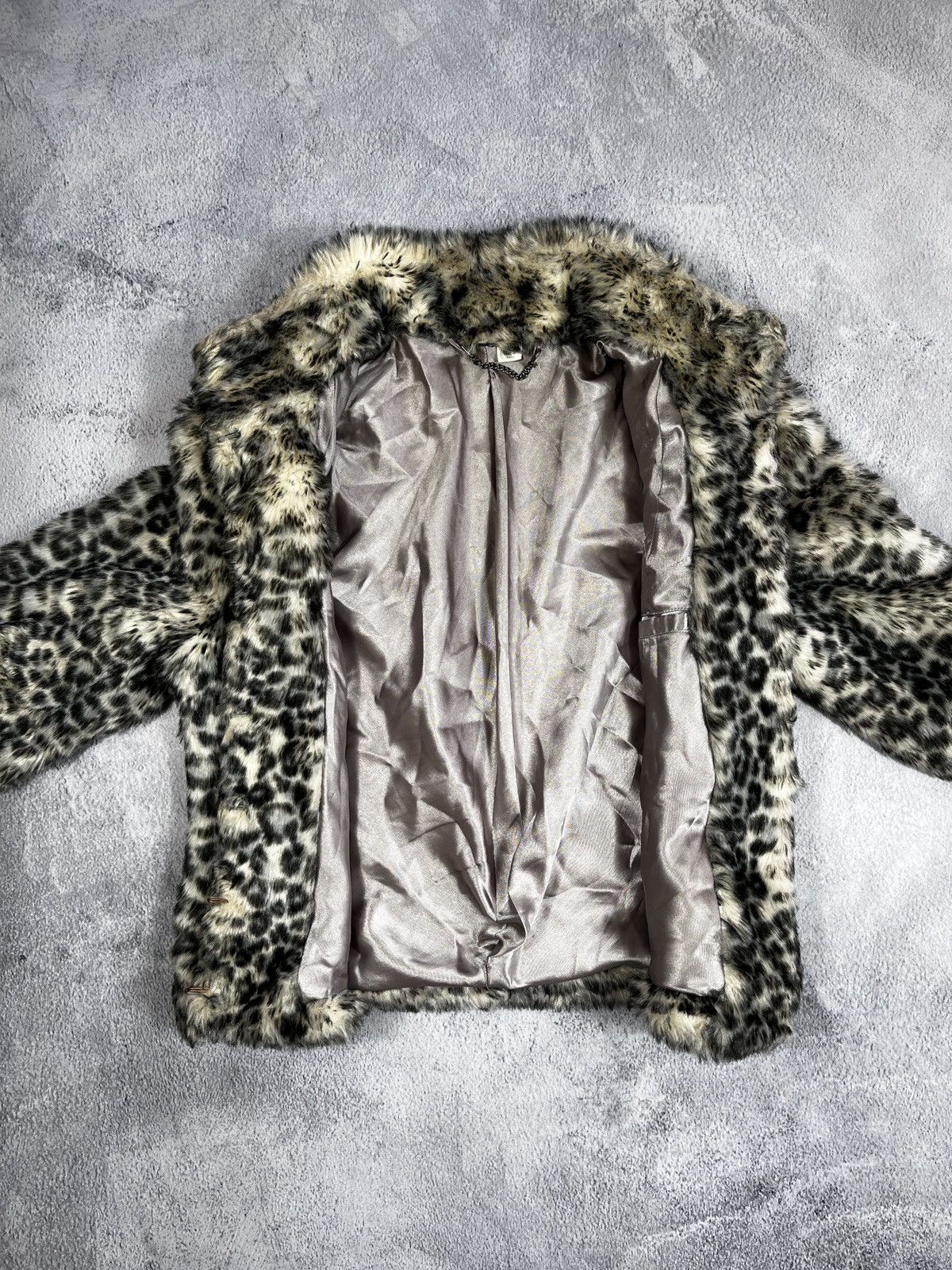 Japanese Brand × Vintage Vintage 90s Fur Faux cropped coat jacket AvantGarde japanese Size M / US 6-8 / IT 42-44 - 4 Thumbnail