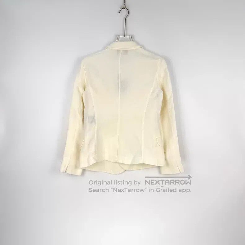 Loro Piana Loro Piana Off-white Linen Casual Blazer Size XS / US 0-2 / IT 36-38 - 4 Thumbnail
