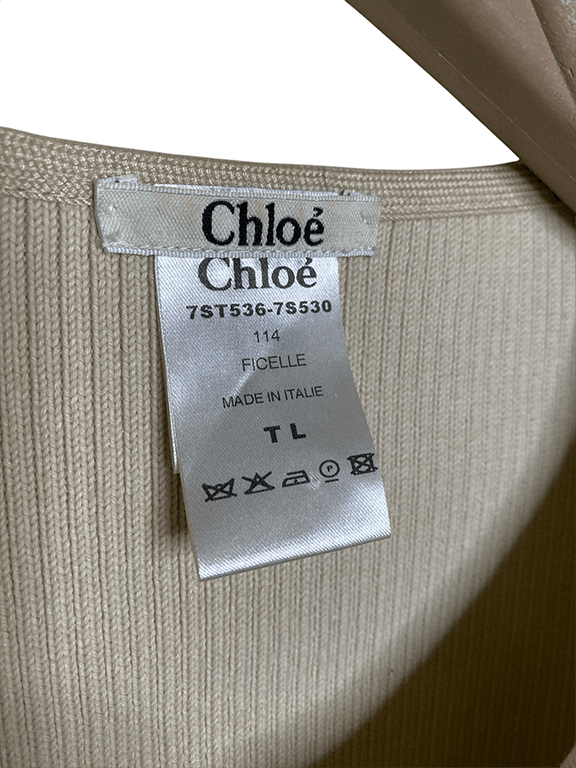 Chloe Heavy weight ribbed sweater jacket Size M / US 6-8 / IT 42-44 - 8 Thumbnail