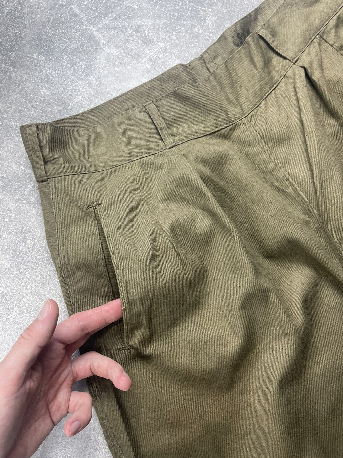 Other Vintage USSR Field Pants M39 Infantry Military Uniform Green Size US 36 / EU 52 - 10 Thumbnail
