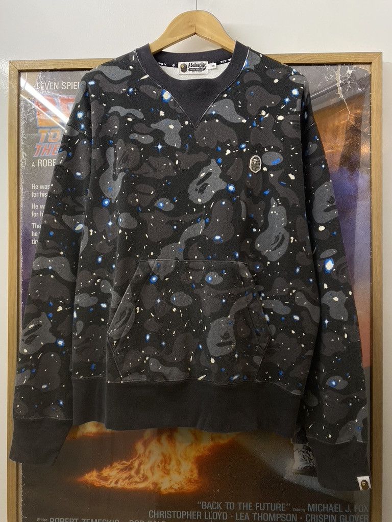 Bape SS2020 A Bathing Ape Glow In The Dark Space Camo Sweatshirt Size US M / EU 48-50 / 2 - 6 Thumbnail