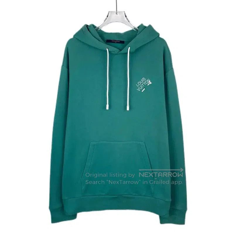 Louis Vuitton Louis Vuitton Green Cotton Men's Hoodie . Size US L / EU 52-54 / 3 - 1 Thumbnail