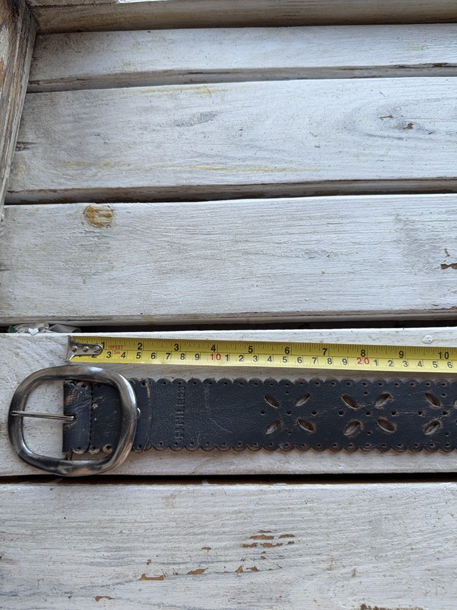 Japanese Brand Vintage Japanese Leather Punk Emo Rock Goth Y2K Drill belt Size ONE SIZE - 13 Thumbnail
