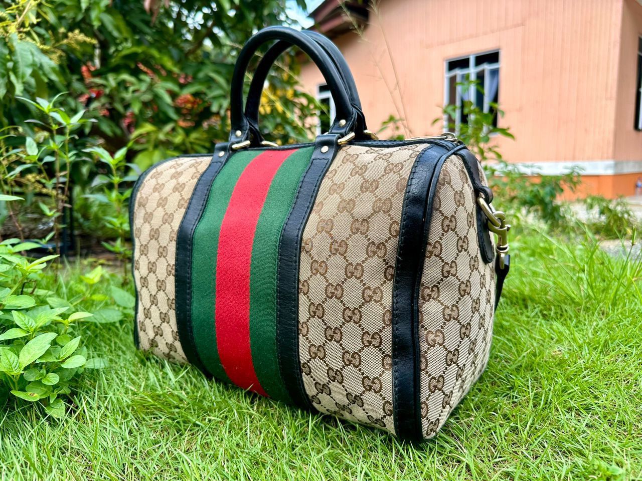 Gucci Authentic Gucci Monogram GG Boston Bag Size ONE SIZE - 2 Thumbnail