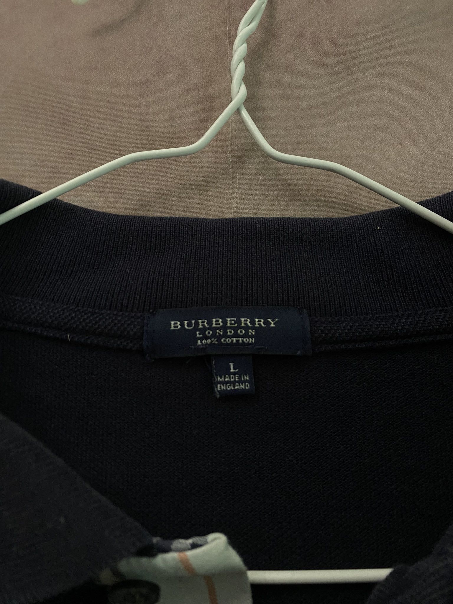 Burberry × Designer Burberry Polo Nova Check Luxury Size US L / EU 52-54 / 3 - 3 Thumbnail