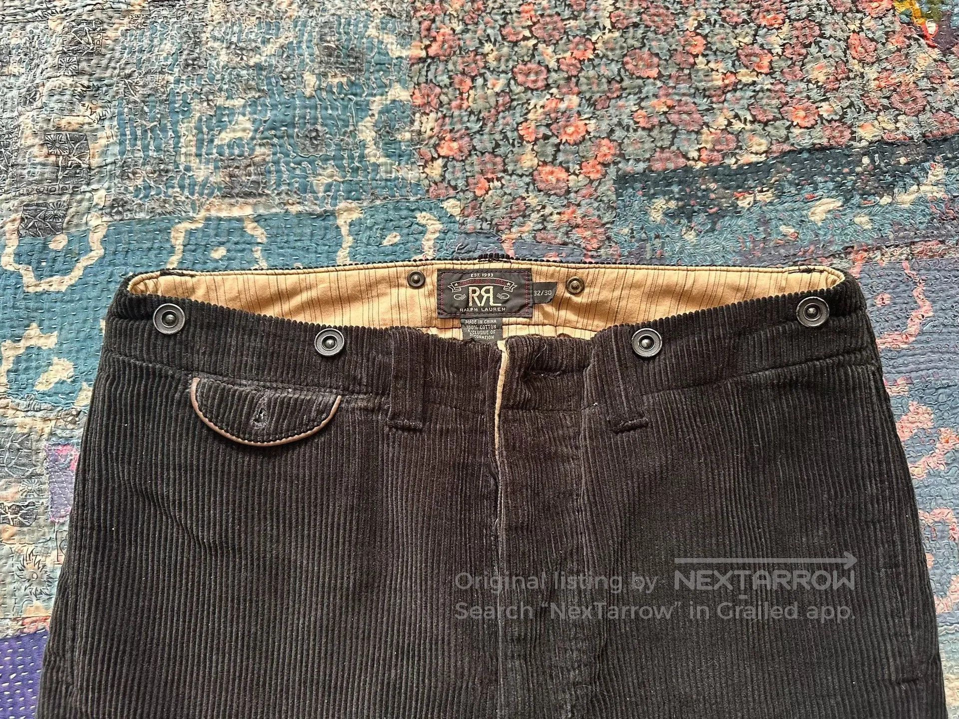 RRL Ralph Lauren RRL Corduroy Casual Pants. Size US 32 / EU 48 - 3 Thumbnail