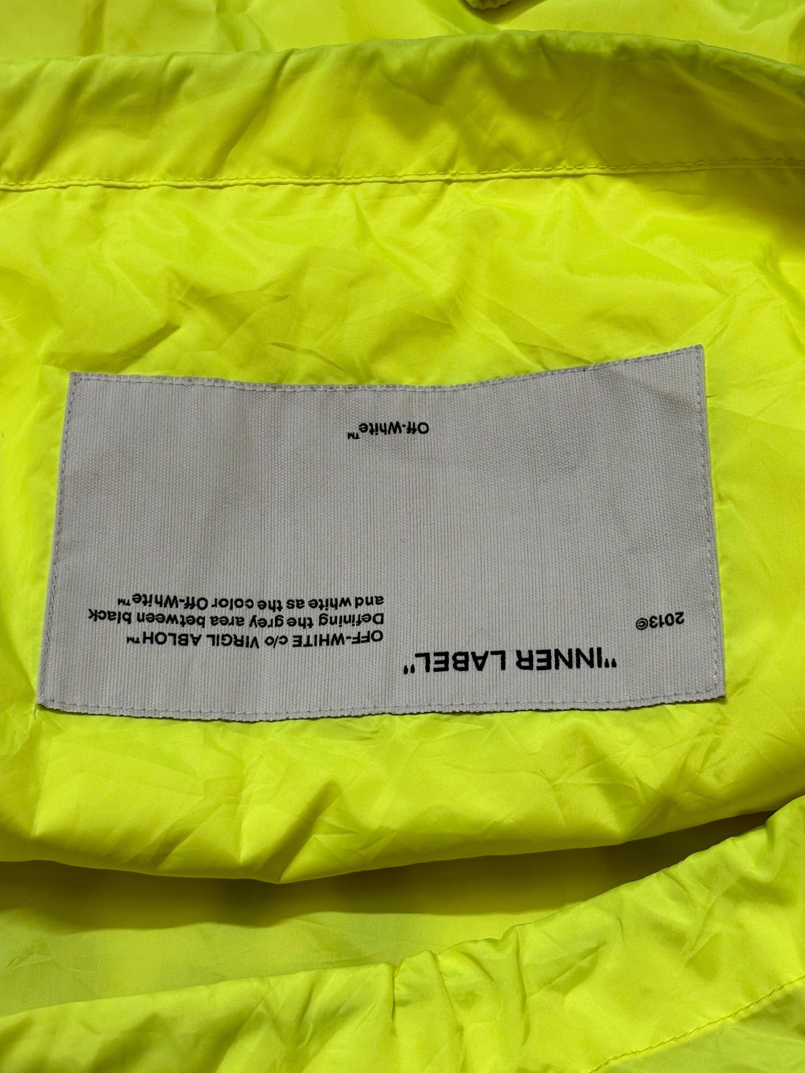Off-White Off-White Windbreaker 'Neon Yellow' Size US XXL / EU 58 / 5 - 8 Thumbnail