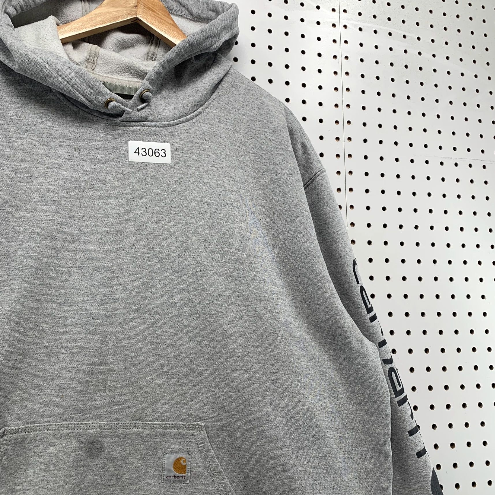 Carhartt VINTAGE Carhartt Hoodie Shirt Men 2XL Gray Loose Fit Pullover Hooded Workwear Outdoor 90s Mens Size US XXL / EU 58 / 5 - 2 Thumbnail