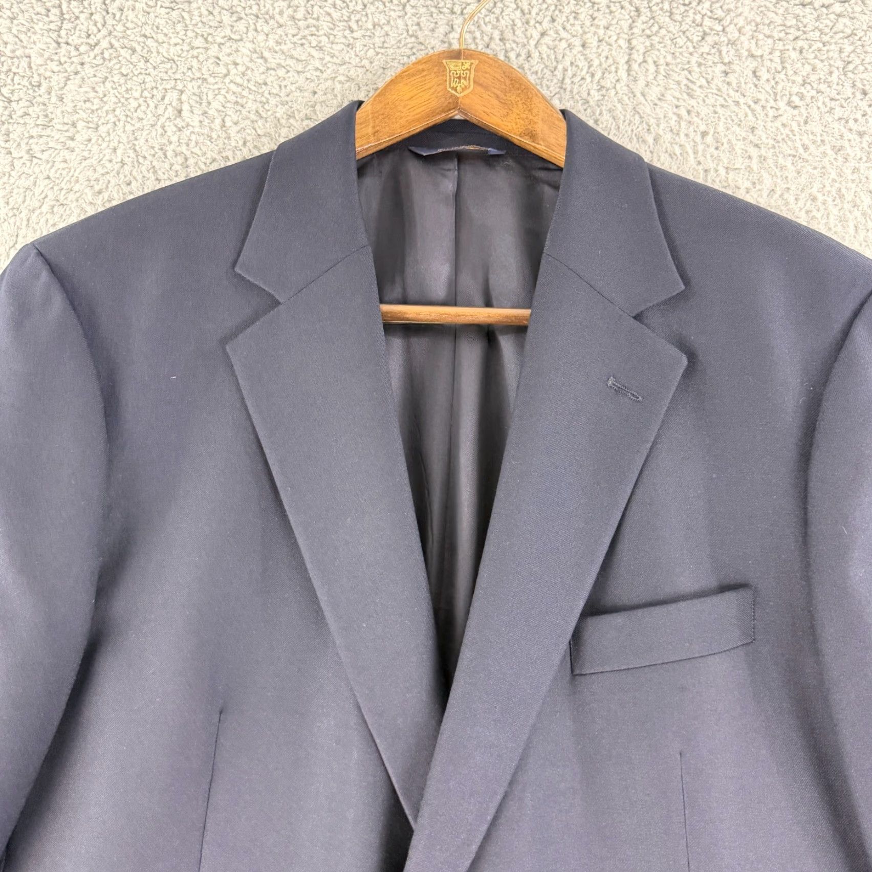 Brooks Brothers Brooks Brothers 346 Blazer Shirt Mens Size 44 Blue Wool Cashmere Business City Classic Designer Size 44R - 3 Thumbnail