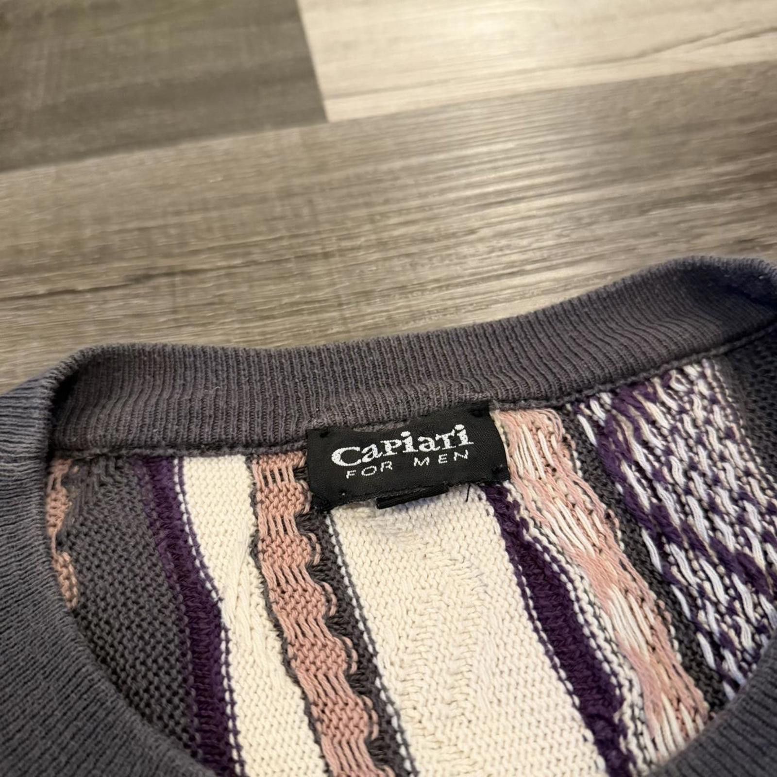 Other vintage capiati for men coogi style 3D knit sweater 90s XL Size US XL / EU 56 / 4 - 6 Thumbnail