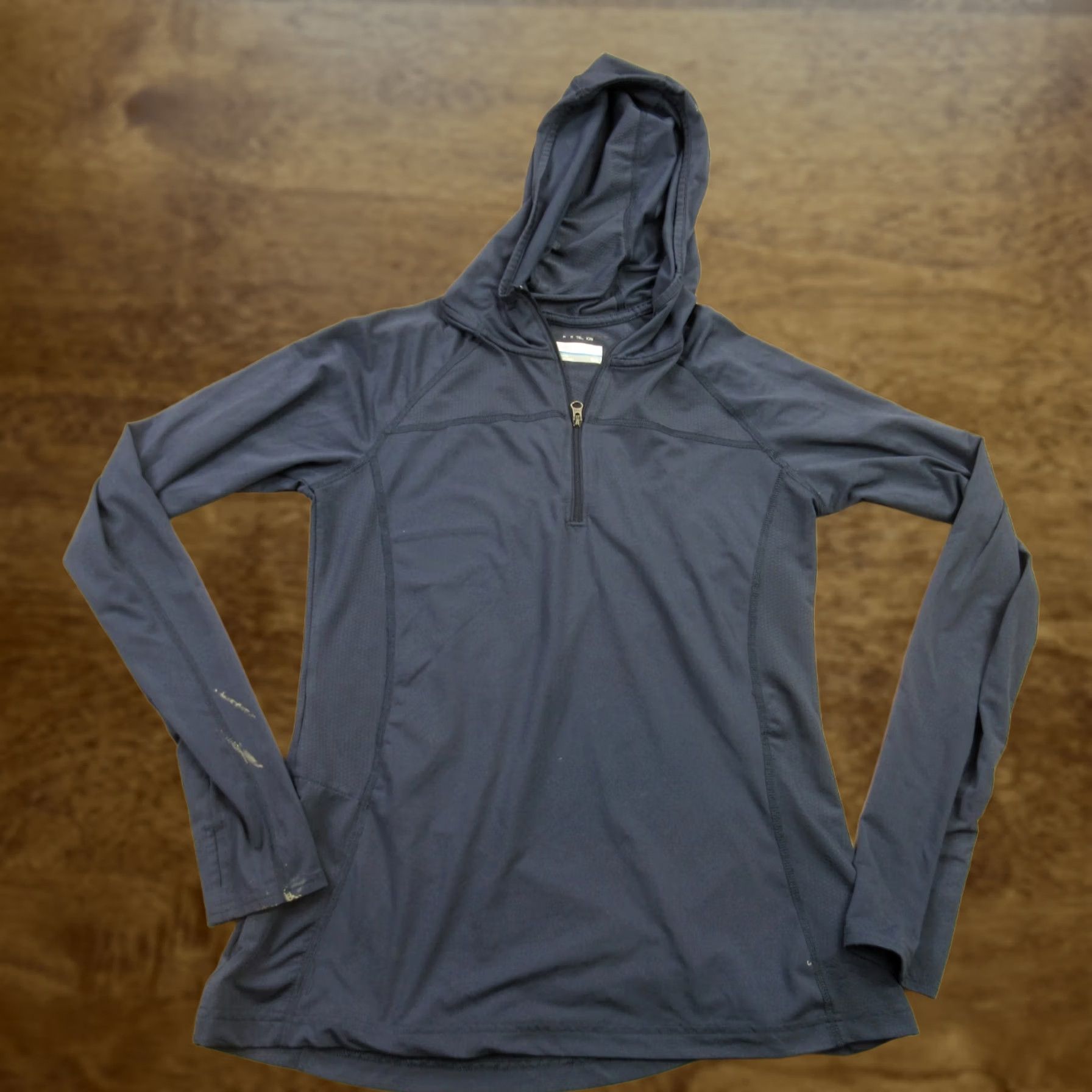 Vintage Columbia Hoodie Womens Medium Long Sleeve Lightweight 1/4 Zip Blue Size M / US 6-8 / IT 42-44 - 1 Thumbnail