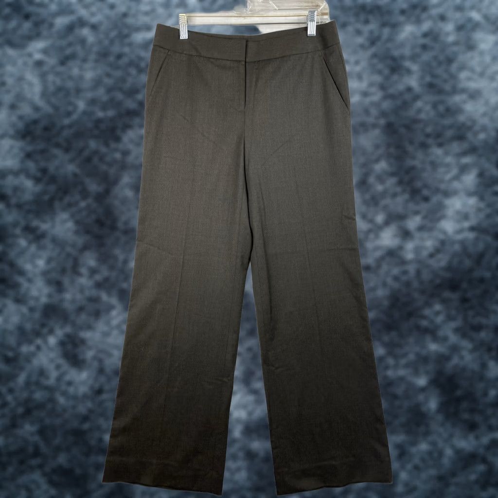 Vintage VINTAGE Lafayette 148 Dress Pants Womens 4 Brown Virgin Wool Trousers Unlined Minimalist Size 27" / US 4 / IT 40 - 1 Thumbnail