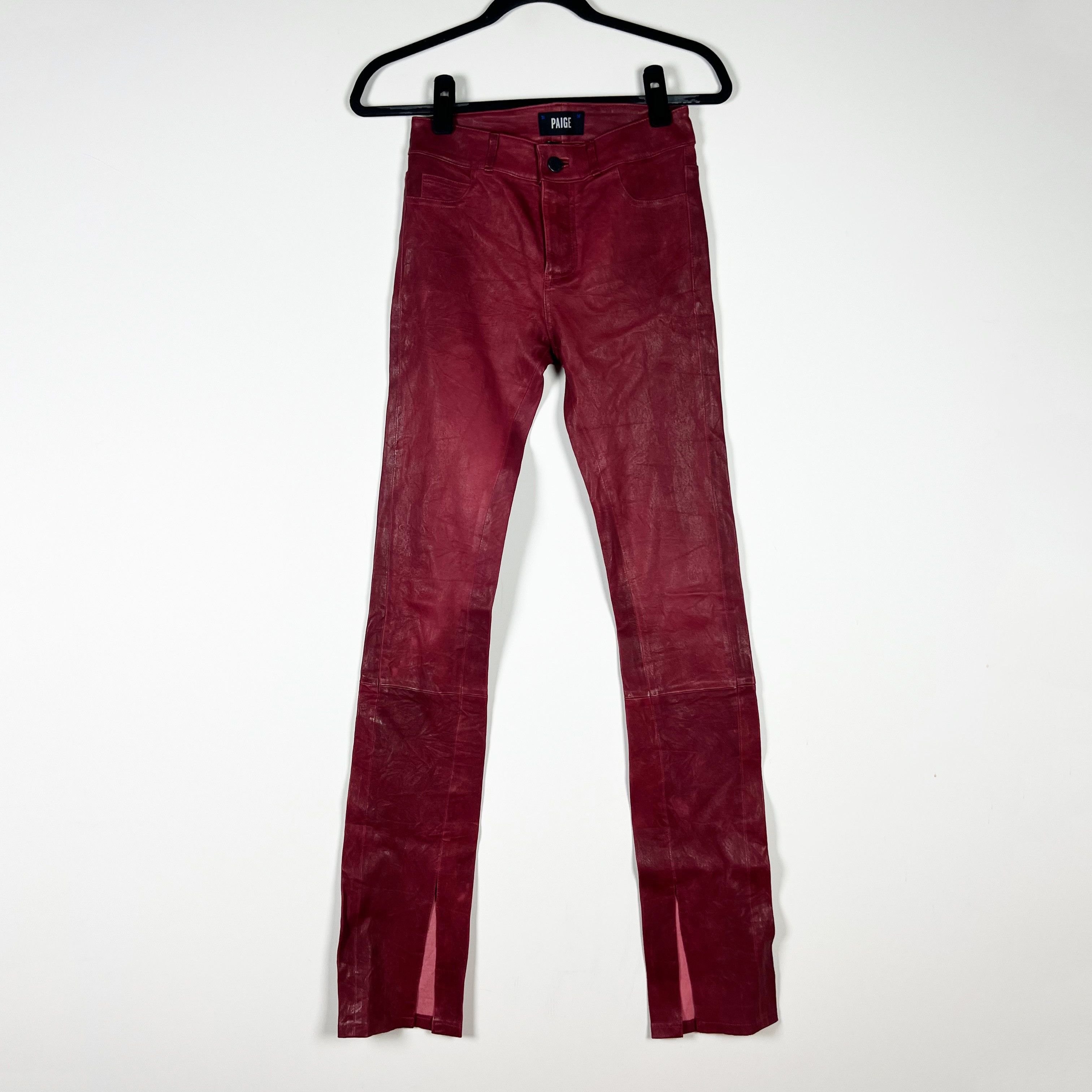 Paige NEW Paige Constance Leather Skinny Split Size 25" / US 0 / IT 36 - 1 Thumbnail