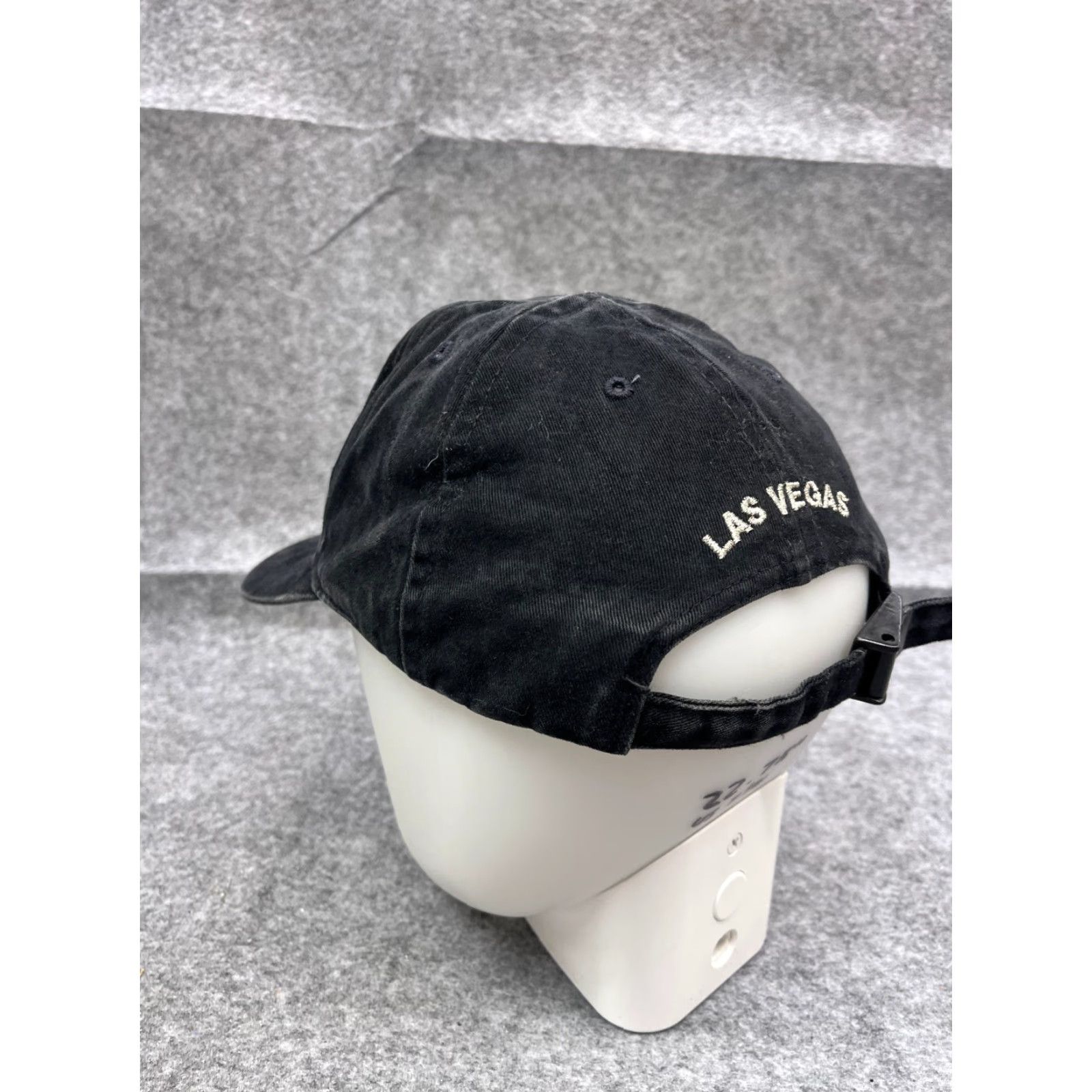 Vintage MGM Grand Hat Cap Strap Back Adult One Size Black 100% Cotton Studio 54 Las Vegas Casino Size ONE SIZE - 5 Thumbnail