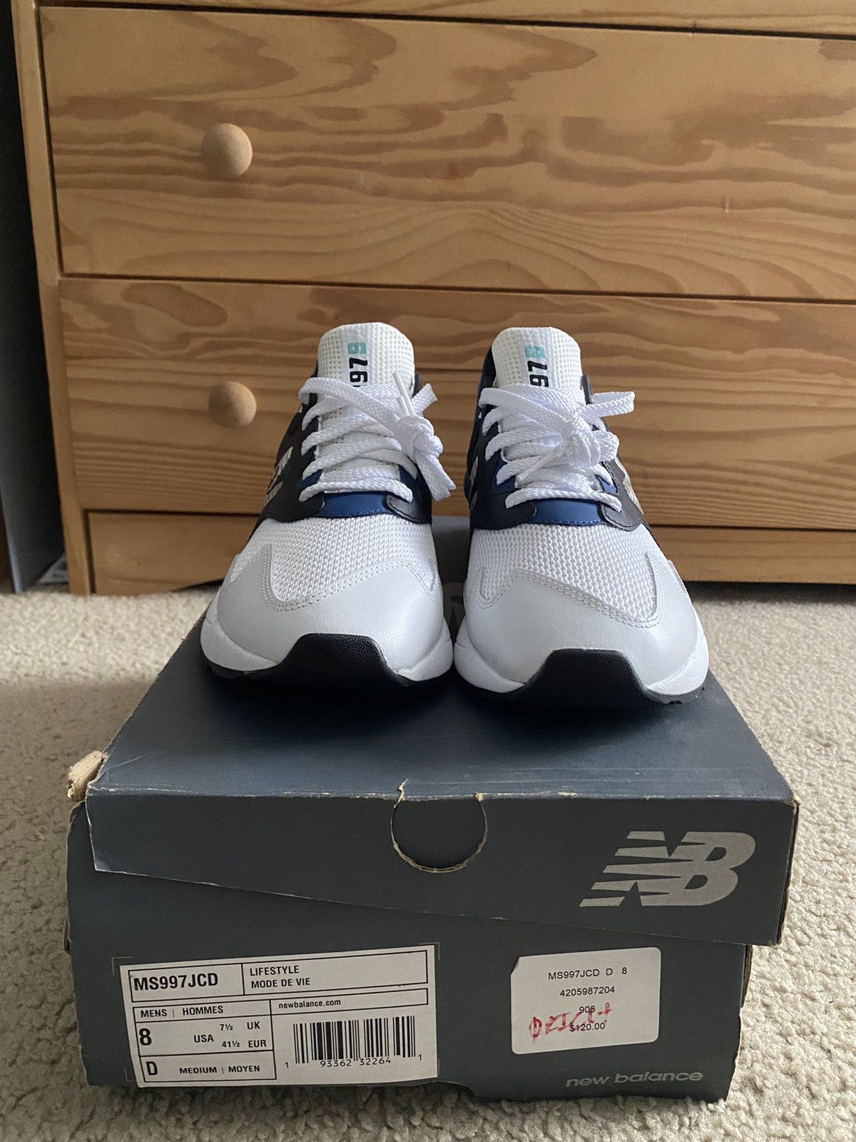 New Balance New Balance 997S White Charcoal Size US 8 / EU 41 - 2 Thumbnail