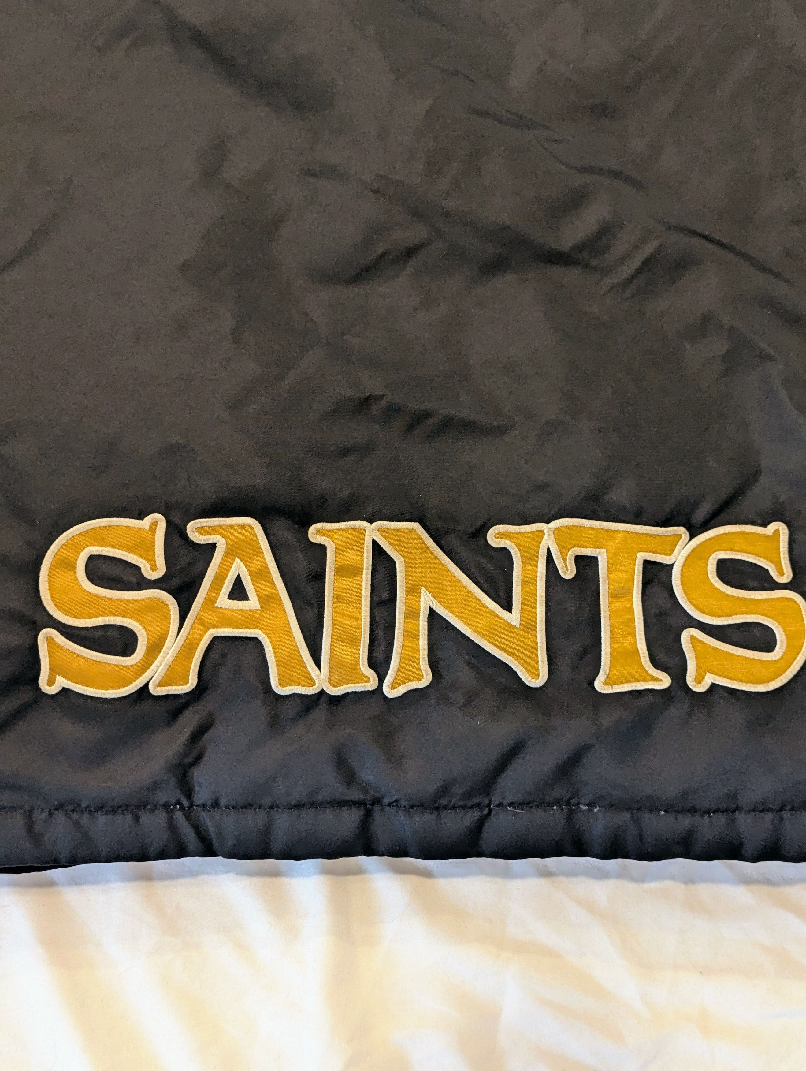 Mitchell & Ness Rare Vintage New Orleans Saints XL Hooded Field Jacket Size US XL / EU 56 / 4 - 14 Thumbnail