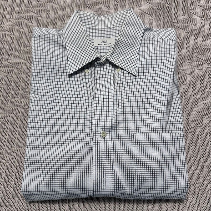Brooks Brothers Brooks Brothers navy micro plaid button down size 16.5 Size US L / EU 52-54 / 3 - 1 Thumbnail