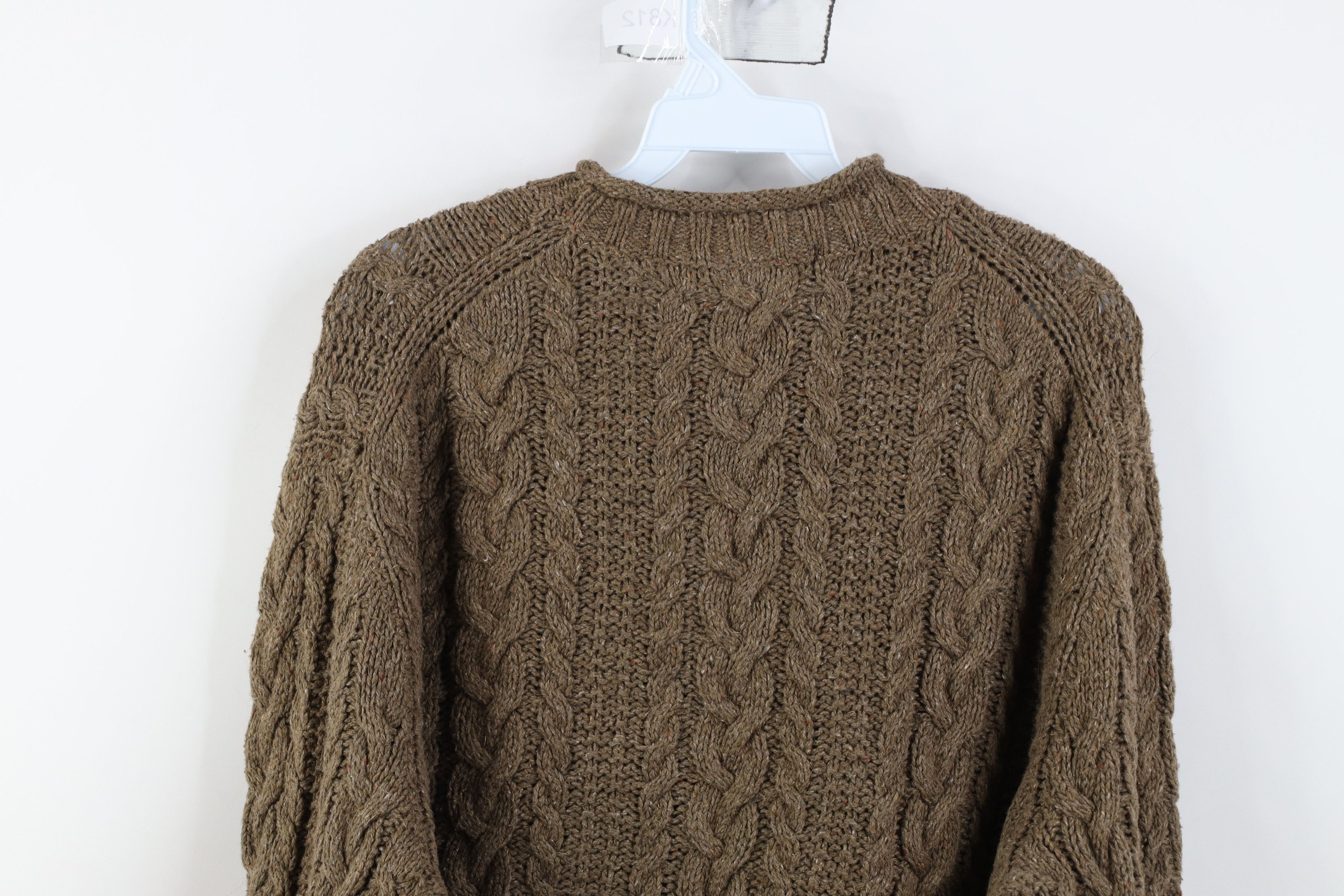 Ralph Lauren Vintage 90s Ralph Lauren Chunky Cable Knit Fisherman Sweater Size US XL / EU 56 / 4 - 9 Thumbnail