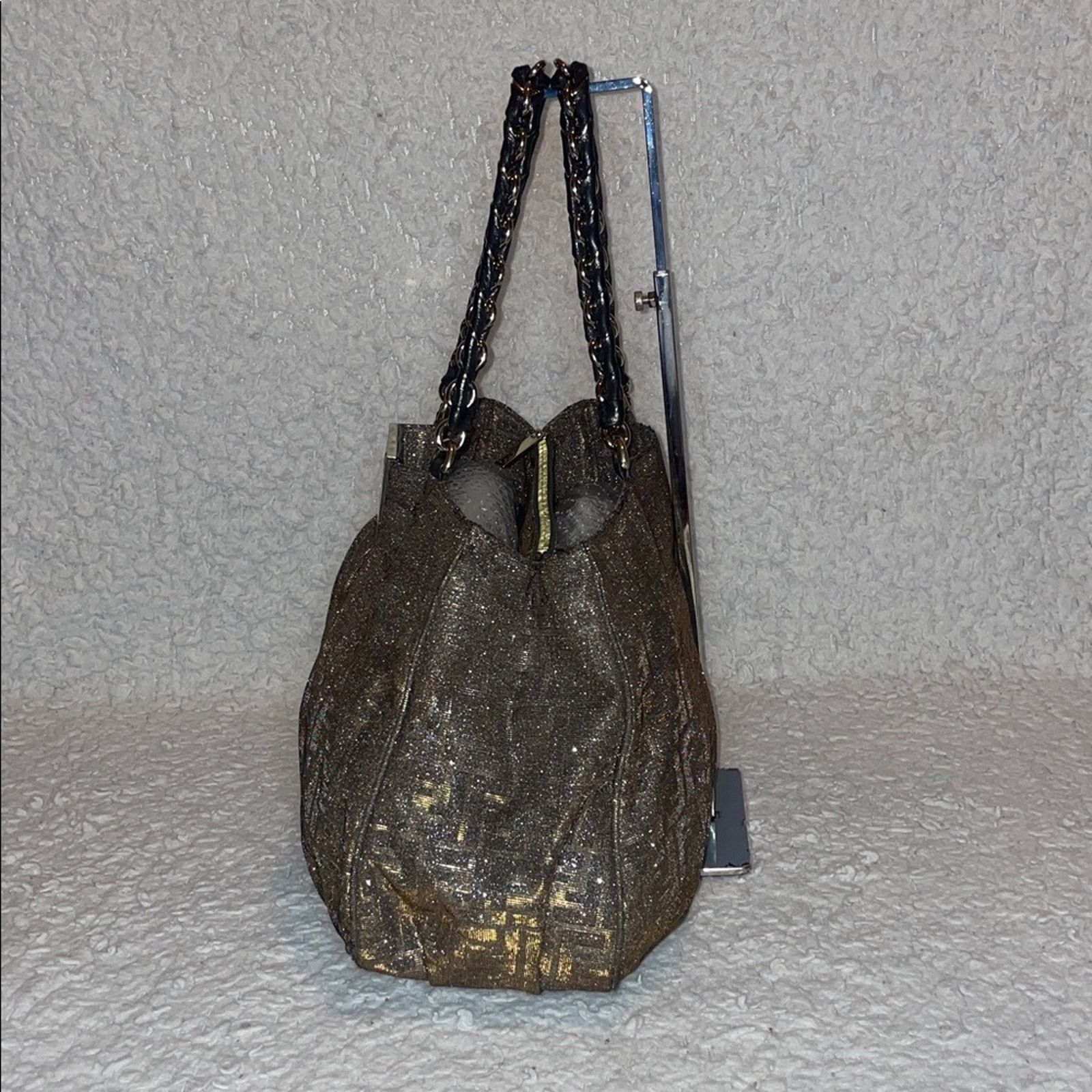 Fendi Fendi Mia Metallic Zucca Lurex Large Tote Size ONE SIZE - 5 Thumbnail
