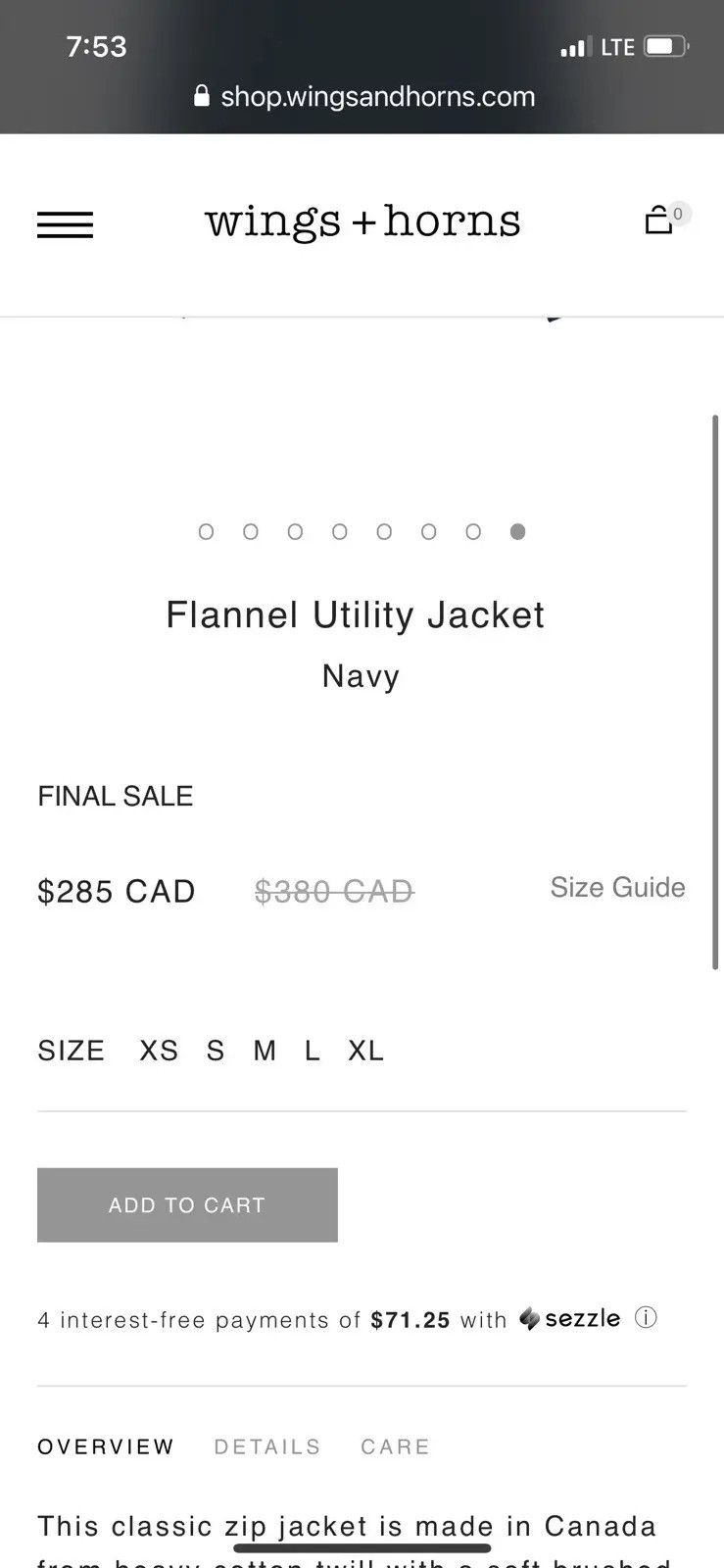 Wings + Horns $265 Wings + Horns Blue Utility Flannel Jacket - Medium Size US M / EU 48-50 / 2 - 15 Thumbnail