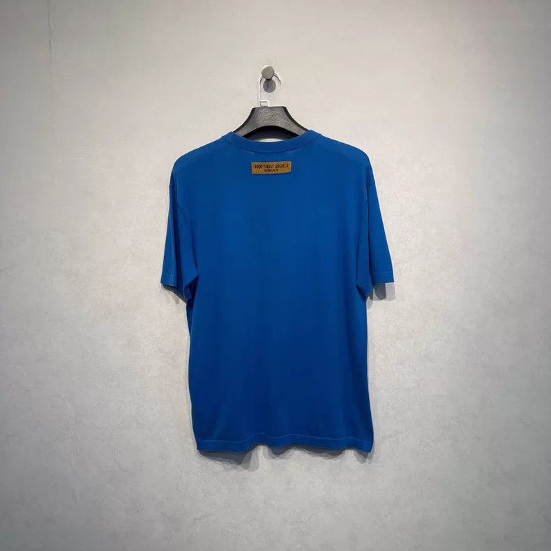 Louis Vuitton Louis Vuitton Logo jacquard blue knit short sleeves Size US L / EU 52-54 / 3 - 2 Thumbnail