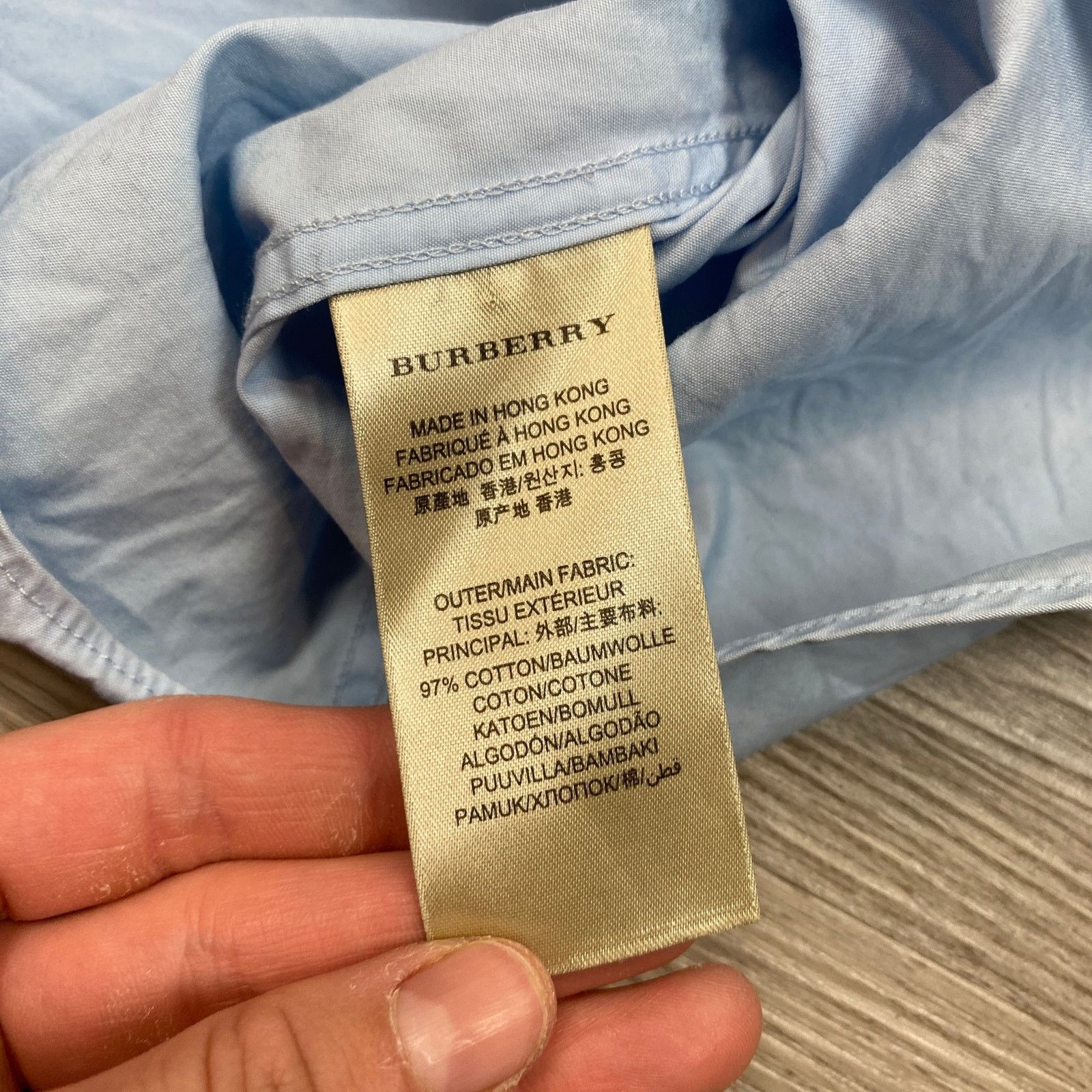 Burberry Burberry Brit Button Up Embroidered Crest Nova Cuff Shirt S Size US S / EU 44-46 / 1 - 8 Thumbnail