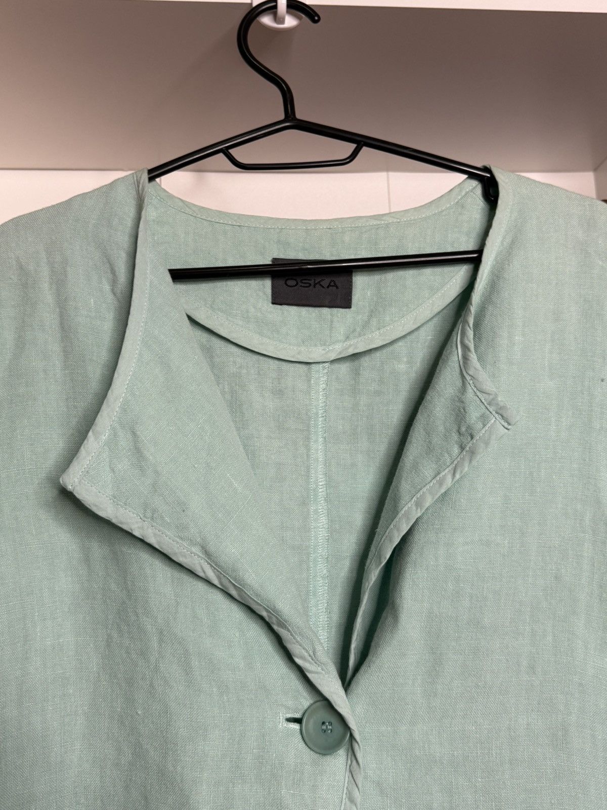 OSKA Oska Turqouise Linen blazer size 2 Size M / US 6-8 / IT 42-44 - 2 Thumbnail